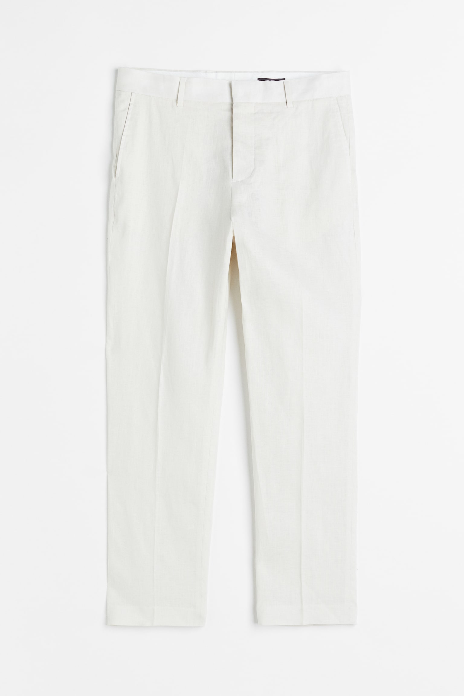 Regular Fit Linen suit trousers - Light beige - 1