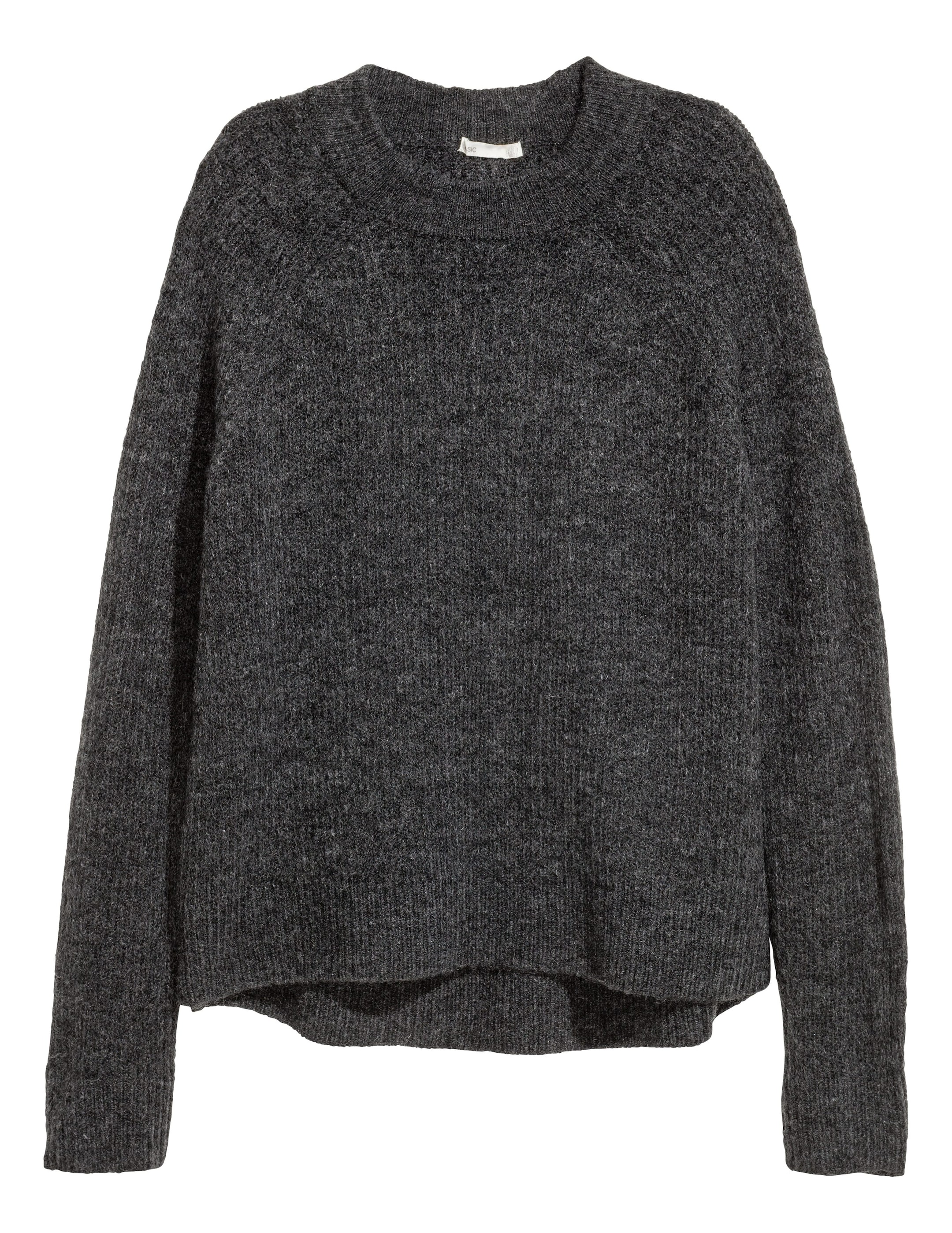 View larger image: Knitted jumper - Dark grey - Ladies | H&M GB 1