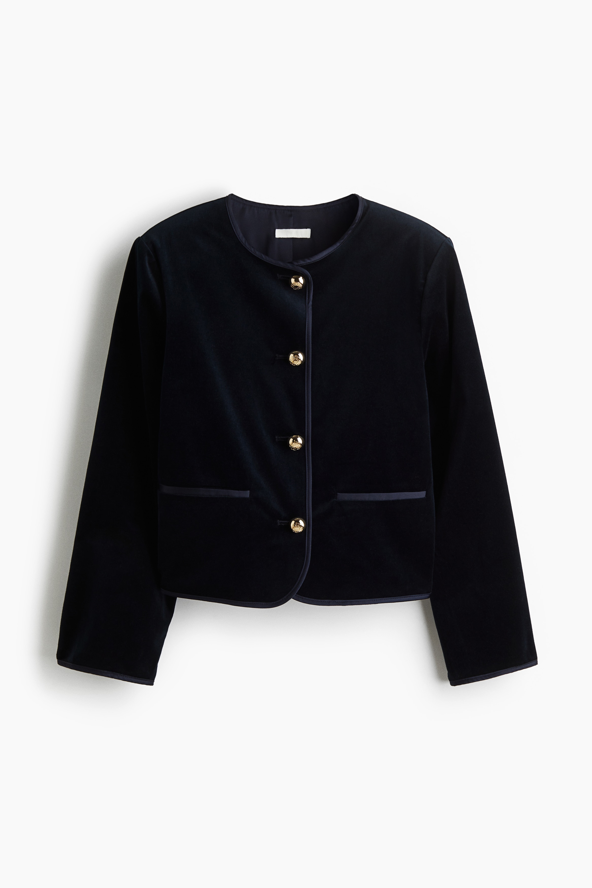 Sacou din catifea - Bleumarin