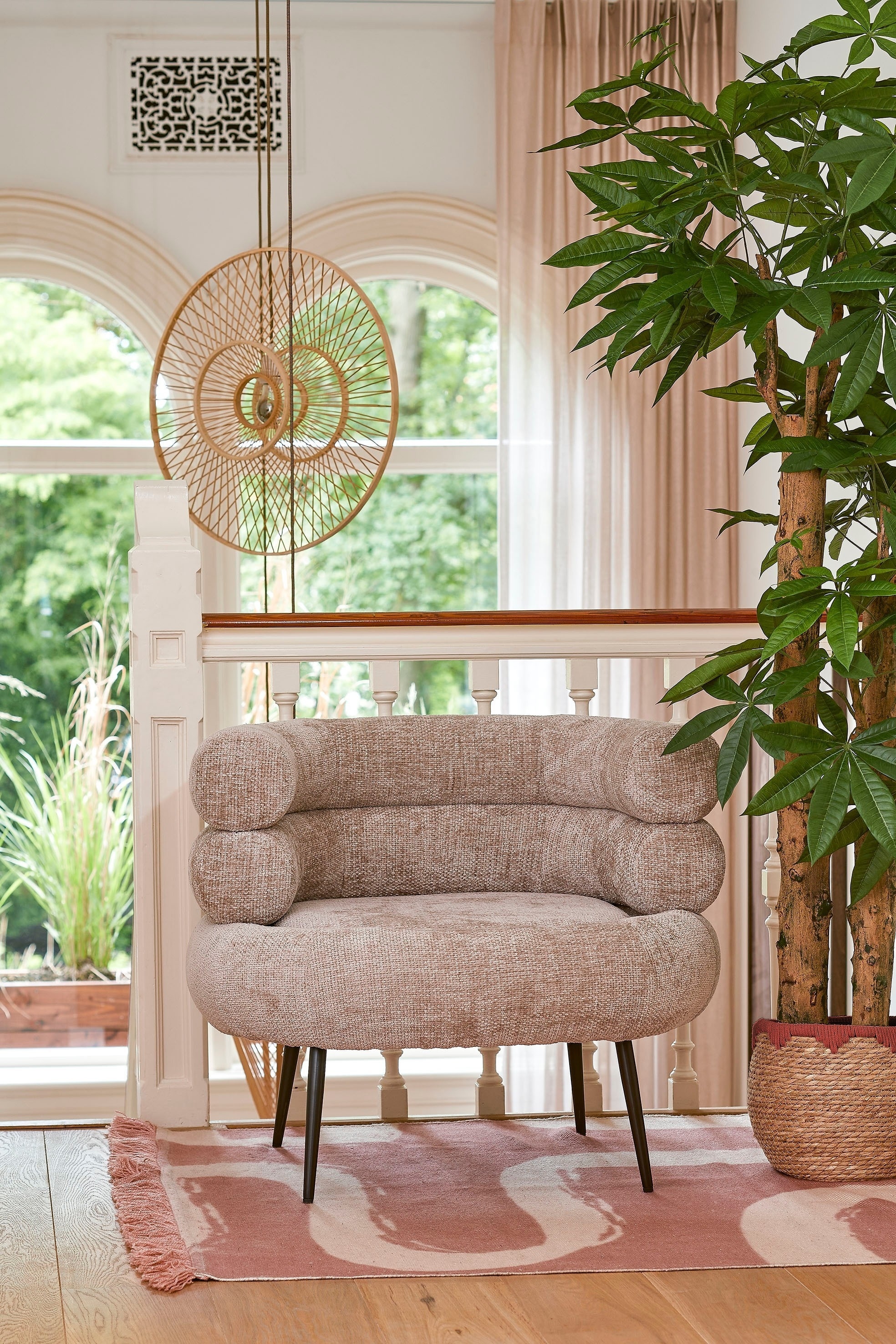 3 Piece Seagrass Plant Basket Set - Red, Brown/Beige, Brown/Green, Brown/Blue, Brown