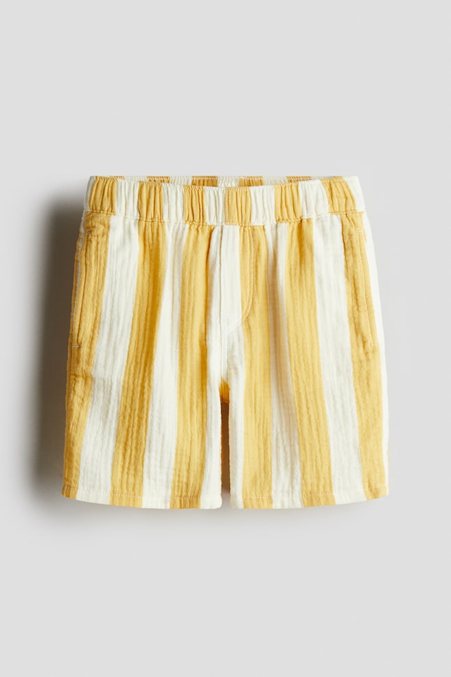 Muslin shorts - Yellow/Striped/Orange/Light turquoise - 1