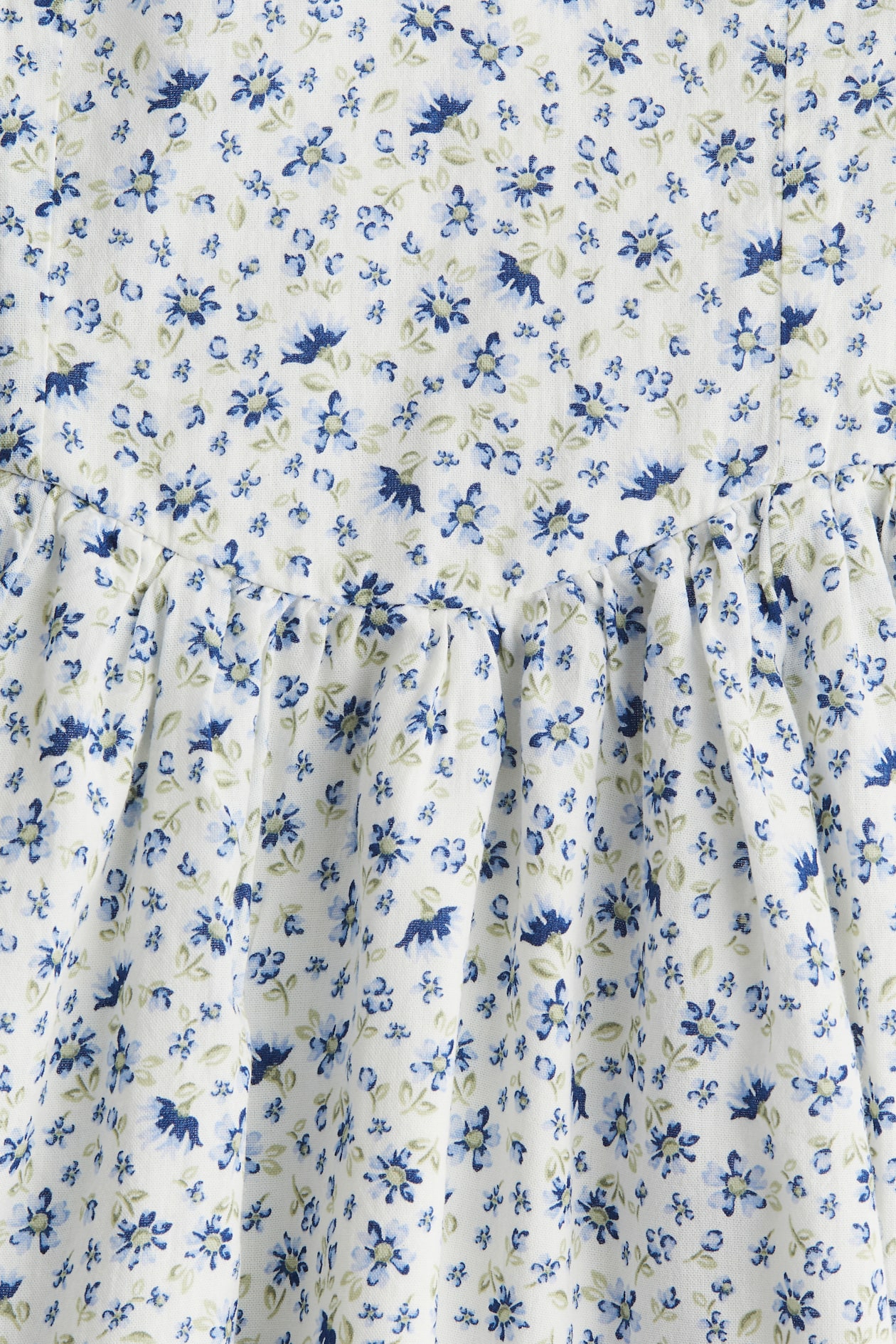 Cotton Dress with Flared Skirt - image 2