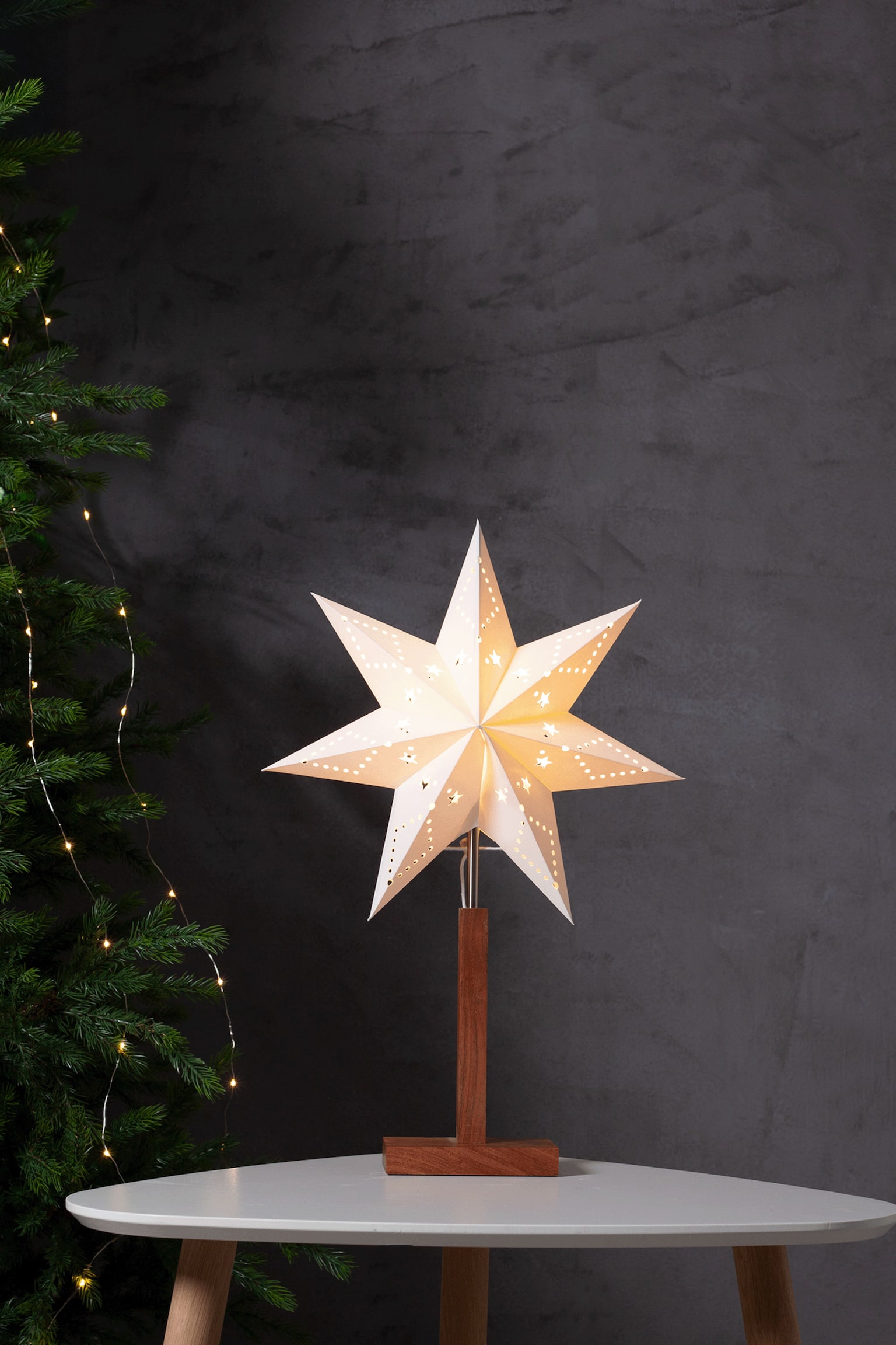 Gwiazda Na Podstawie Karo - Brazowy - 2