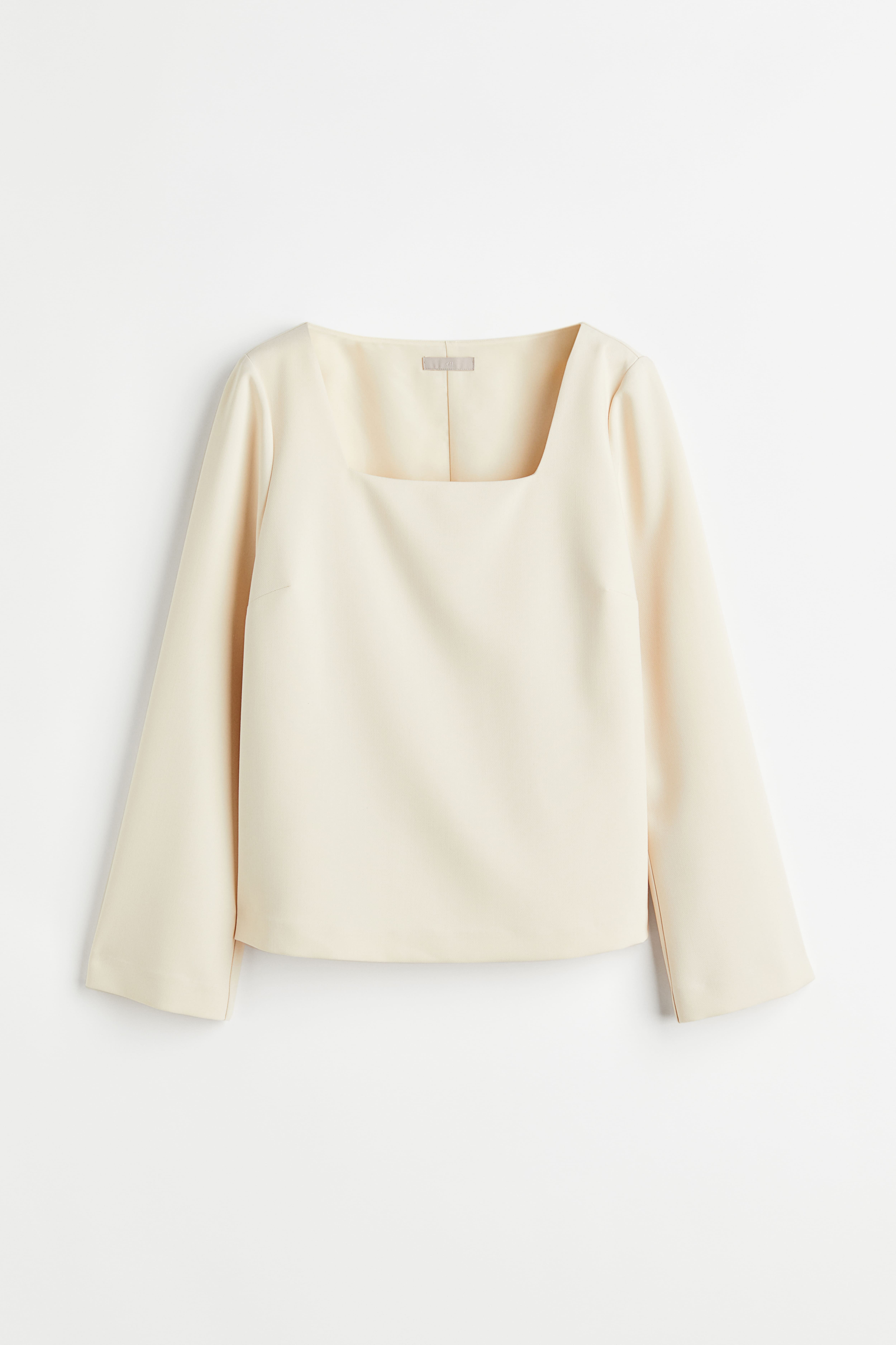 H&m cream blouse best sale