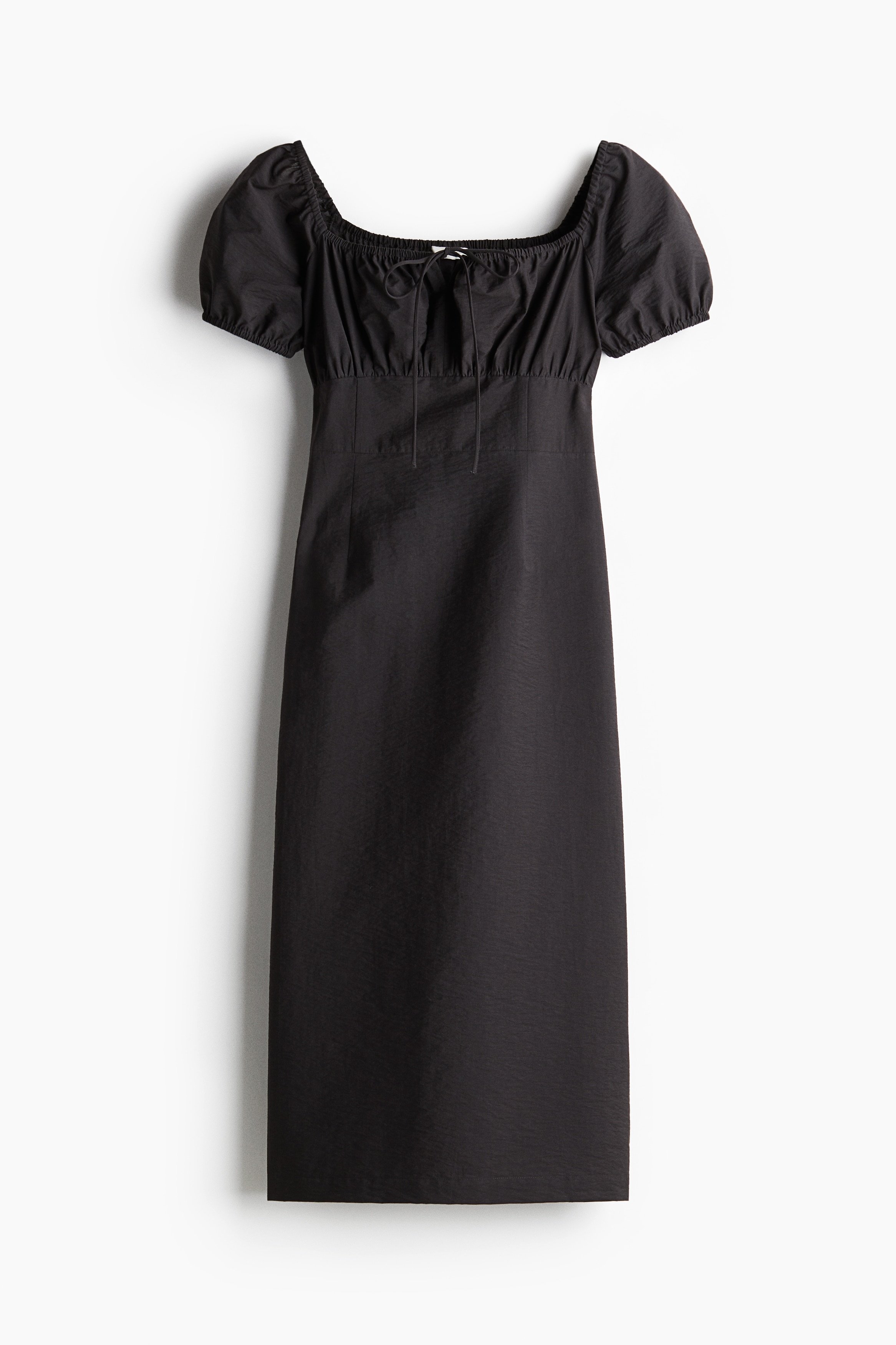 パフスリーブワンピース - ダークグレー - レディース | H&M JP