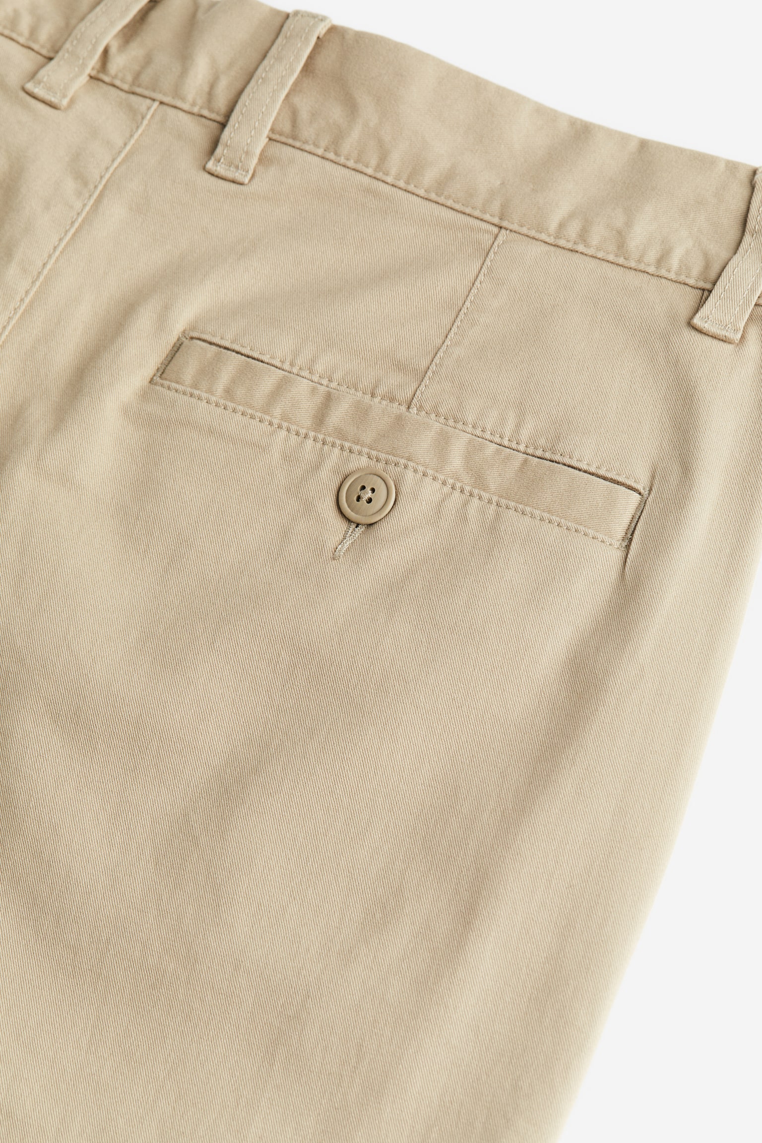 Slim Fit Cotton Chinos - Regular waist - Long - Beige - Men | H&M CA