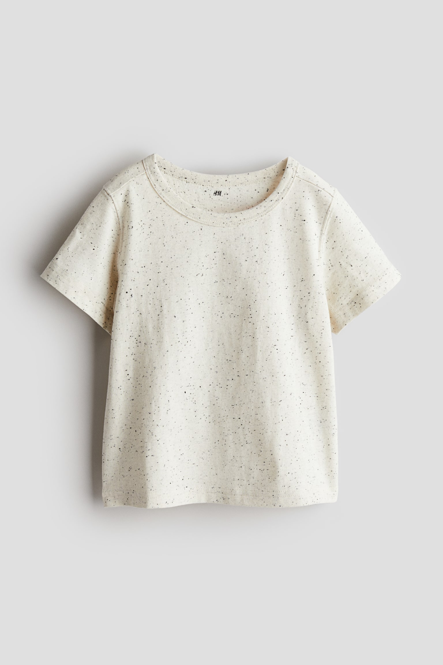 Cotton jersey T-shirt - Natural white/Spotted/Light grey marl/NYC/Light yellow/Always Be Kind/Blue marl/Light green/Be Kind/Light red/Kindness/Natural white/Patterned - 1