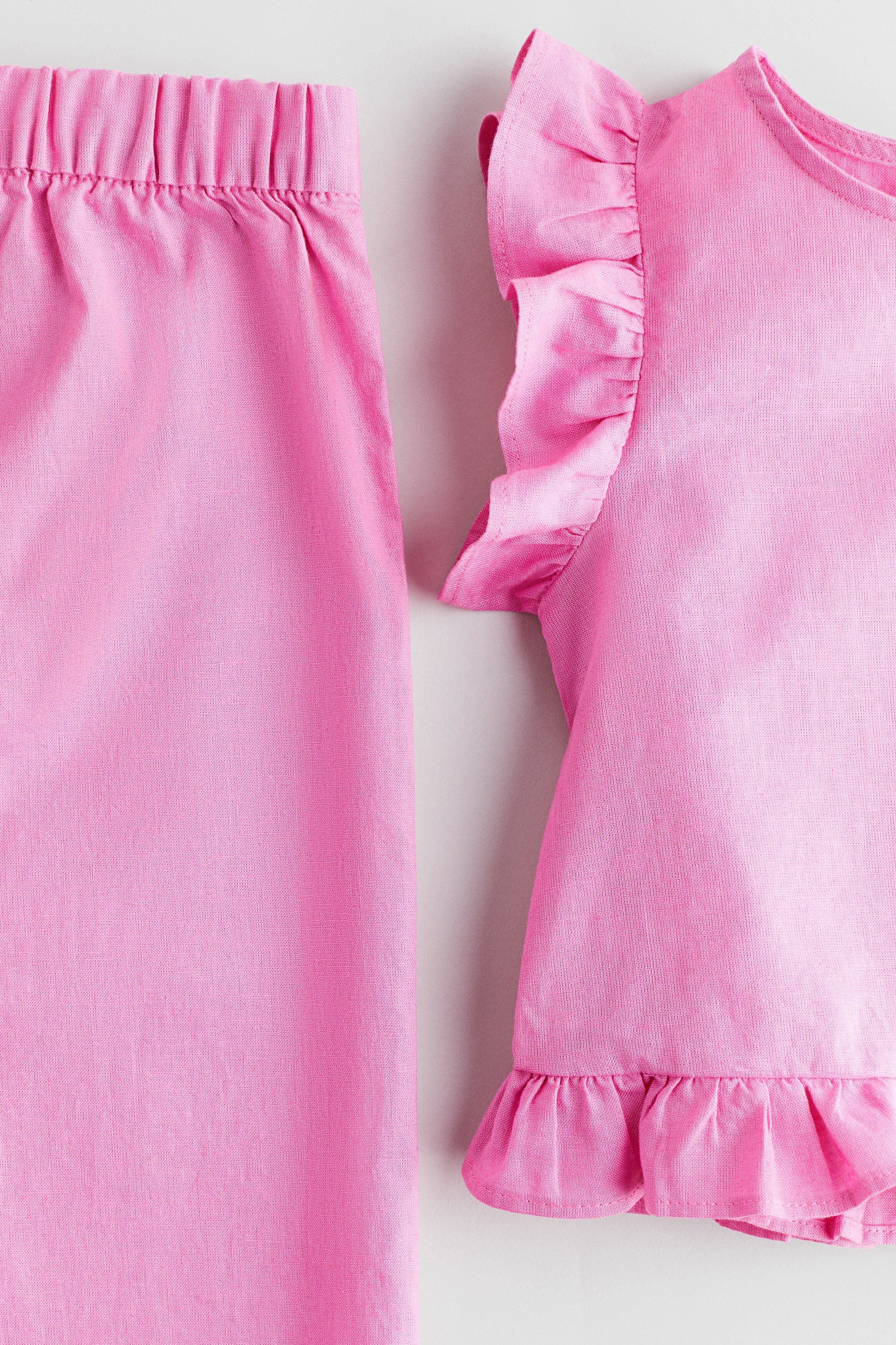 2-piece linen-blend set-image