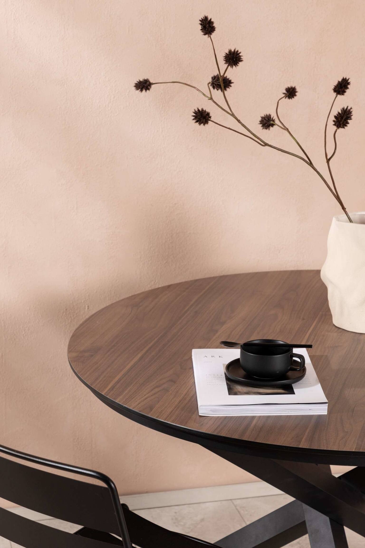 Llama Bord - Aluminium, Brun - 4