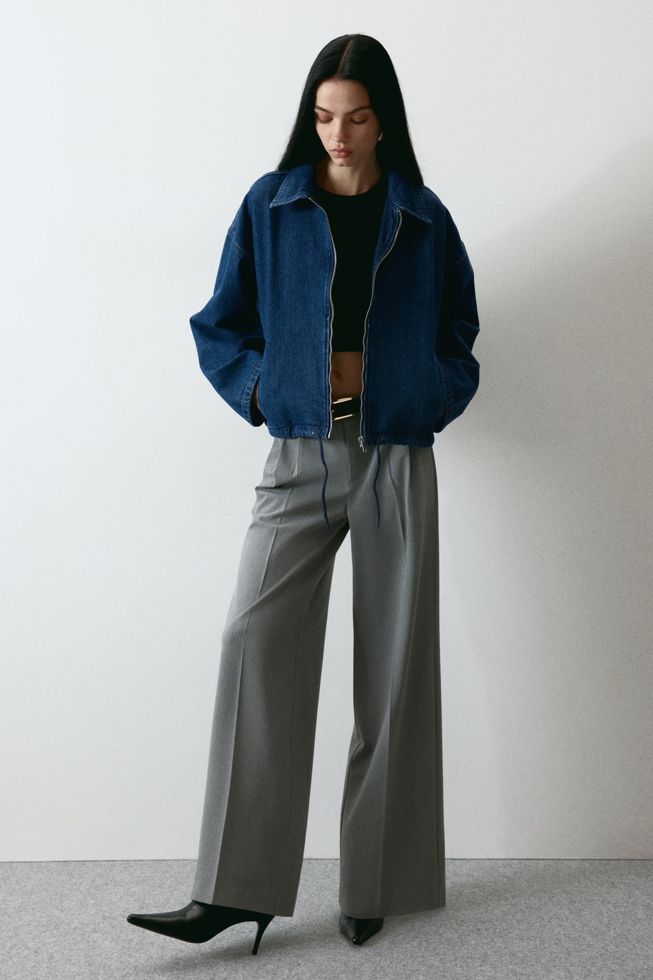 View larger image: Collared denim jacket - Denim blue - Ladies | H&M IN 2