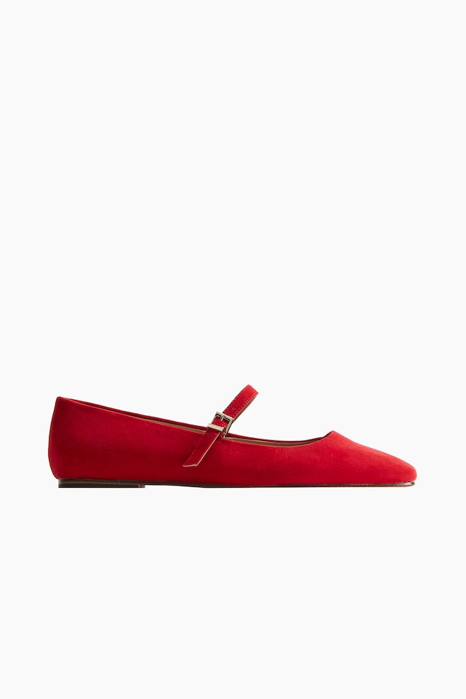 Mary Jane ballet pumps - Bright red/Black - 1