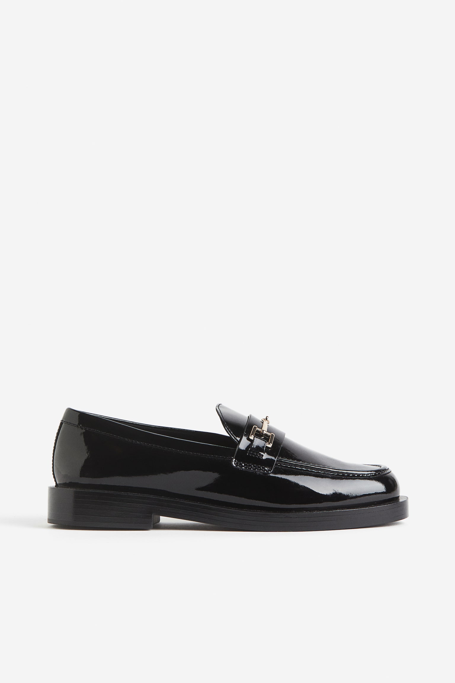 Leather Loafers - Black - 1