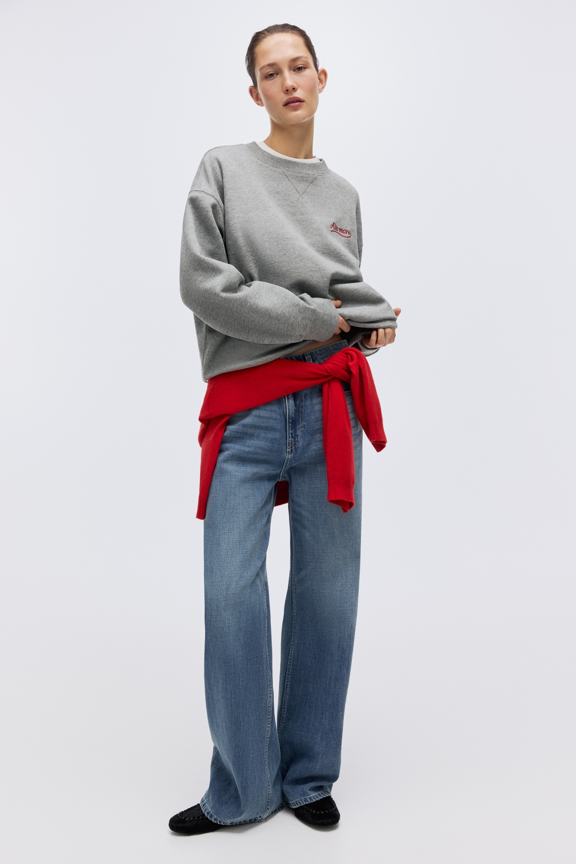 圖案運動衫 - 混灰色/Alto Mare/白色/Athlétisme/淺粉紅色/Pilates/米色/Atelier