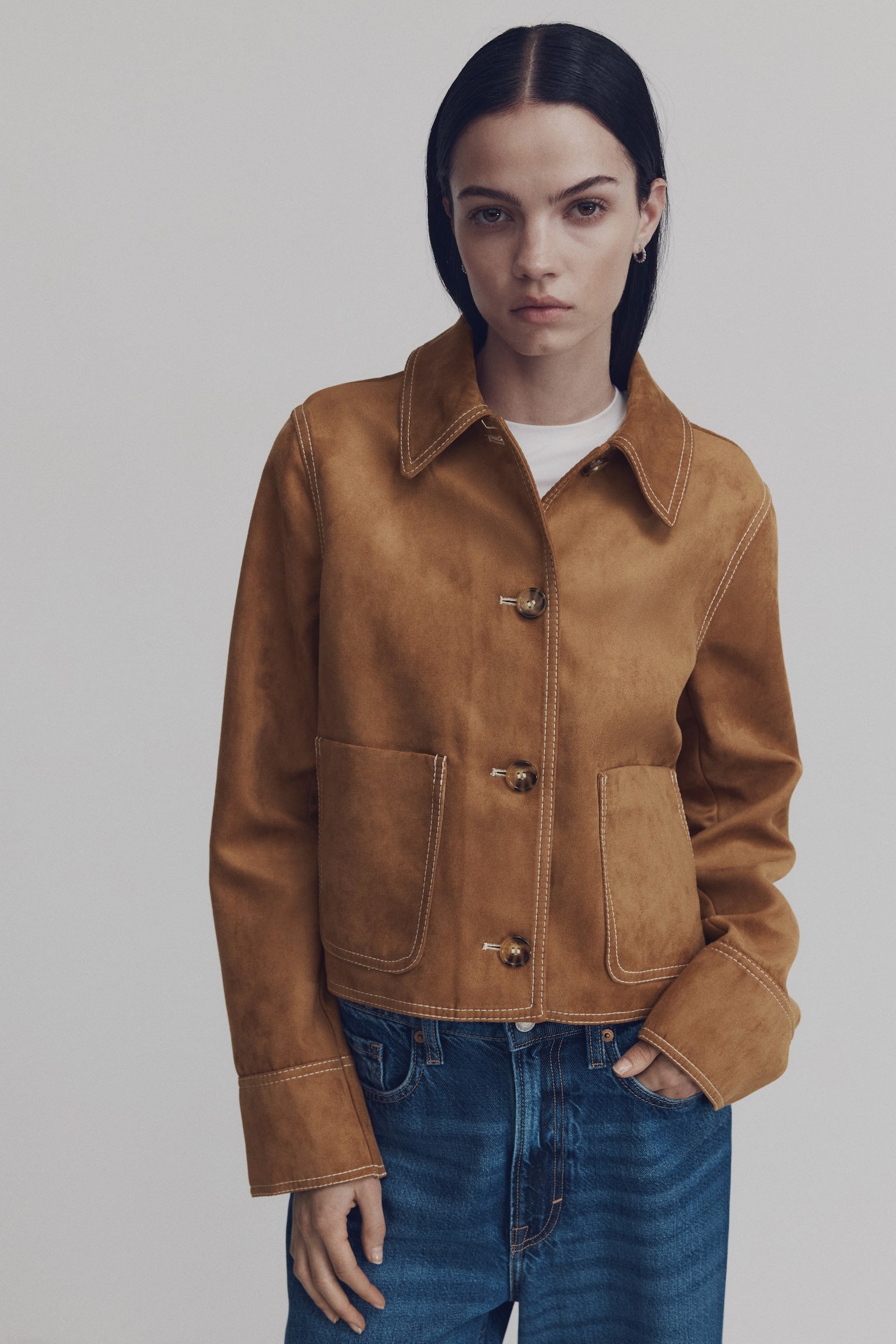 Bunda s límcem - Béžová - 1