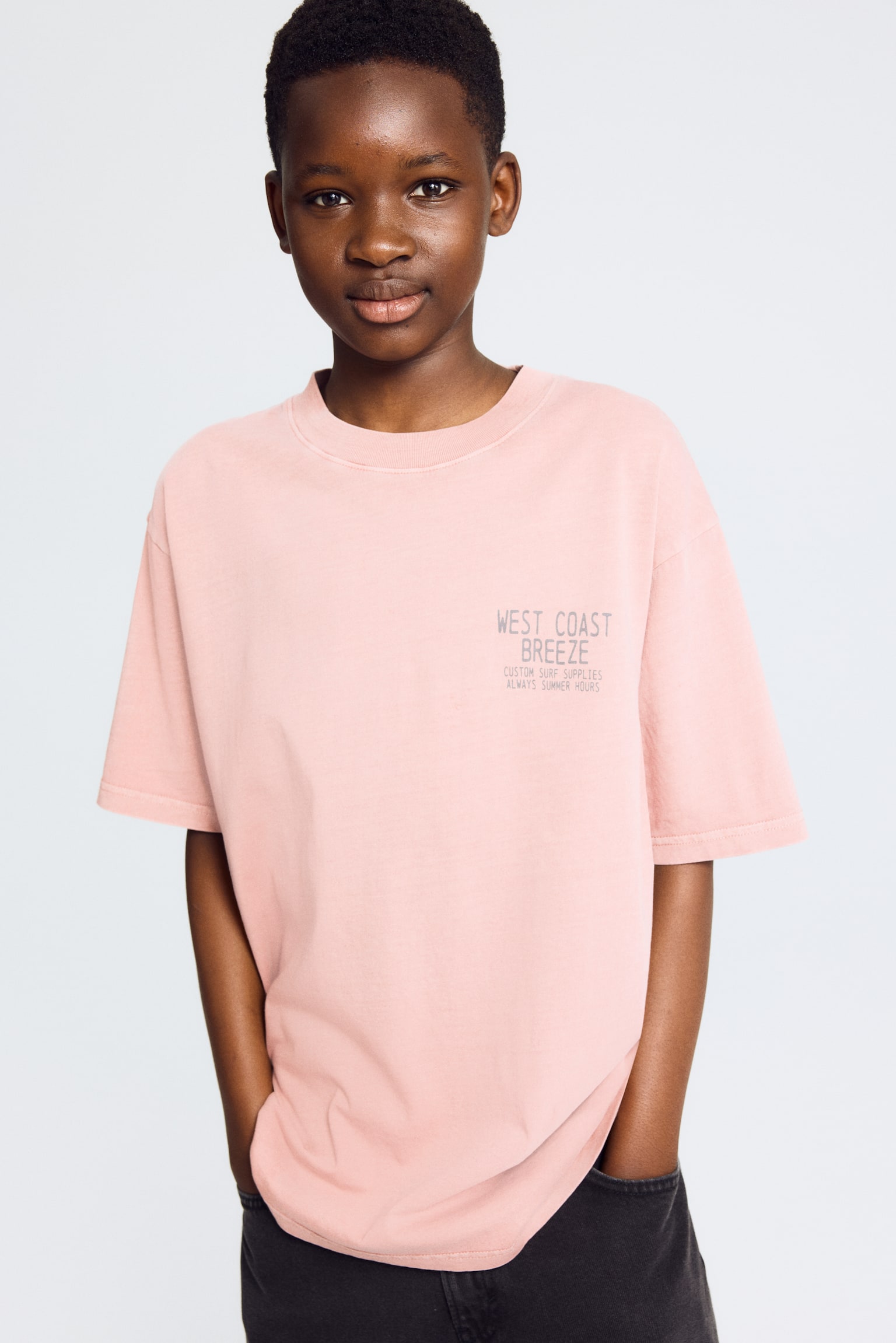 Printed T-shirt - Dusty pink/West Coast Breeze/Dusty turquoise/Surfboards/Dark grey/Tie-dye/Dark blue/NY/Black/Tie-dye/Beige/Roll Your Luck/Light blue/Blue/Dark blue/98 - 1