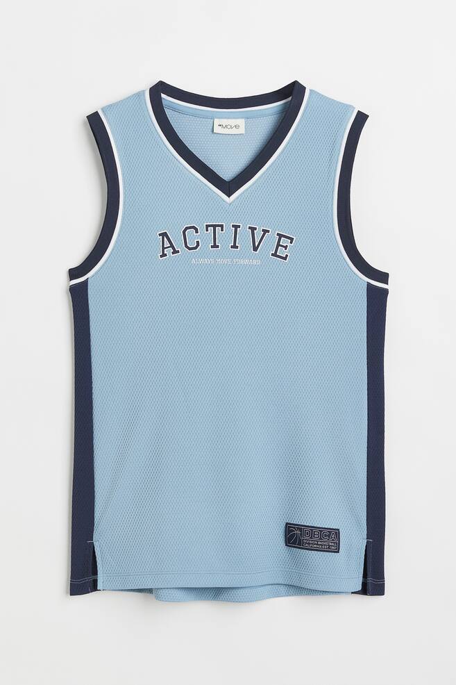 Basketball vest top - Light blue/Active/Light grey/Active - 1