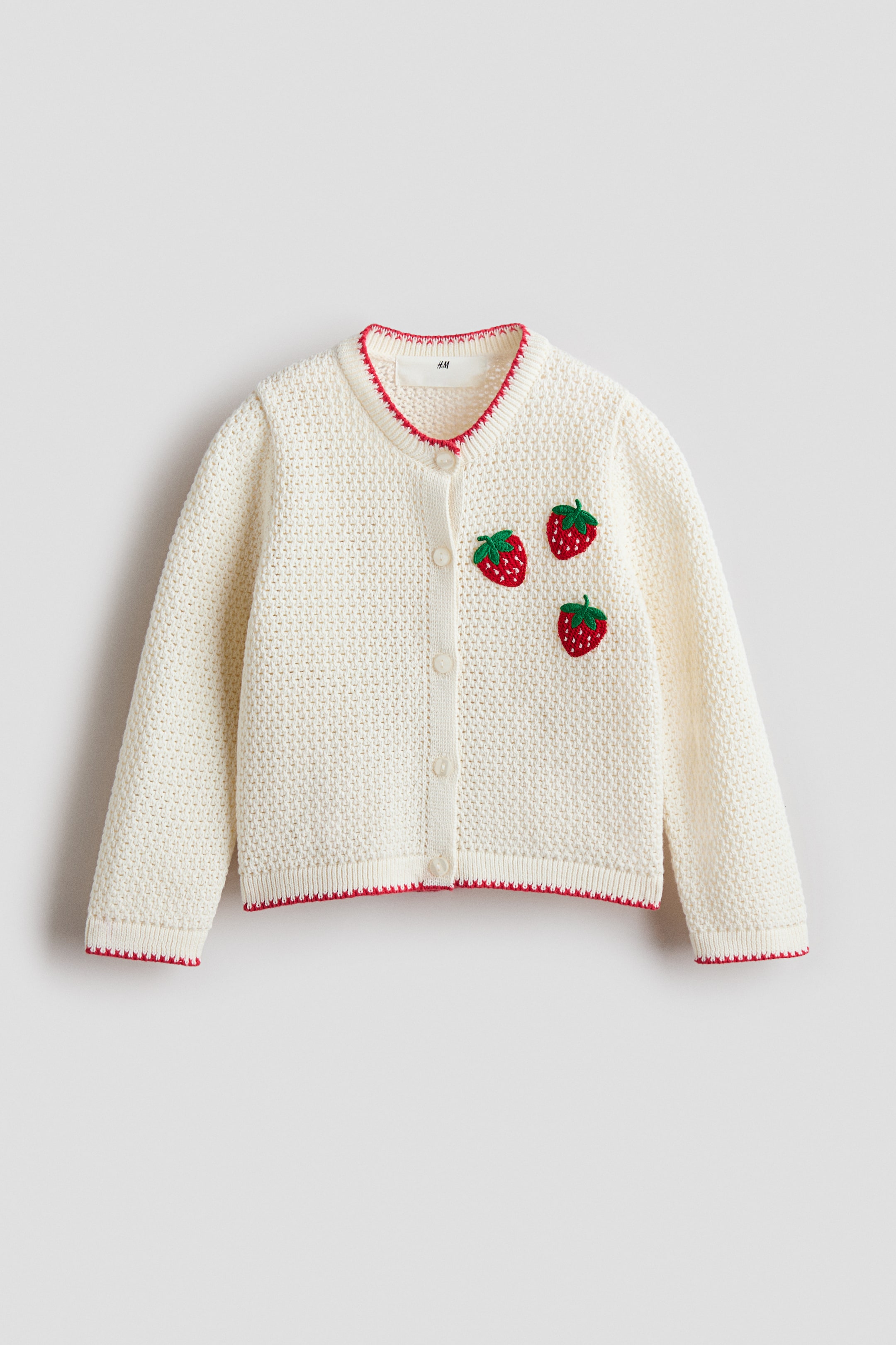 Gilet brodé en tricot ajouré