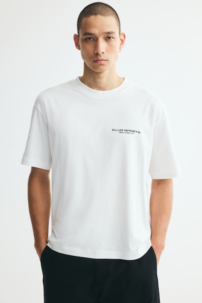 リラックスフィット プリントTシャツ