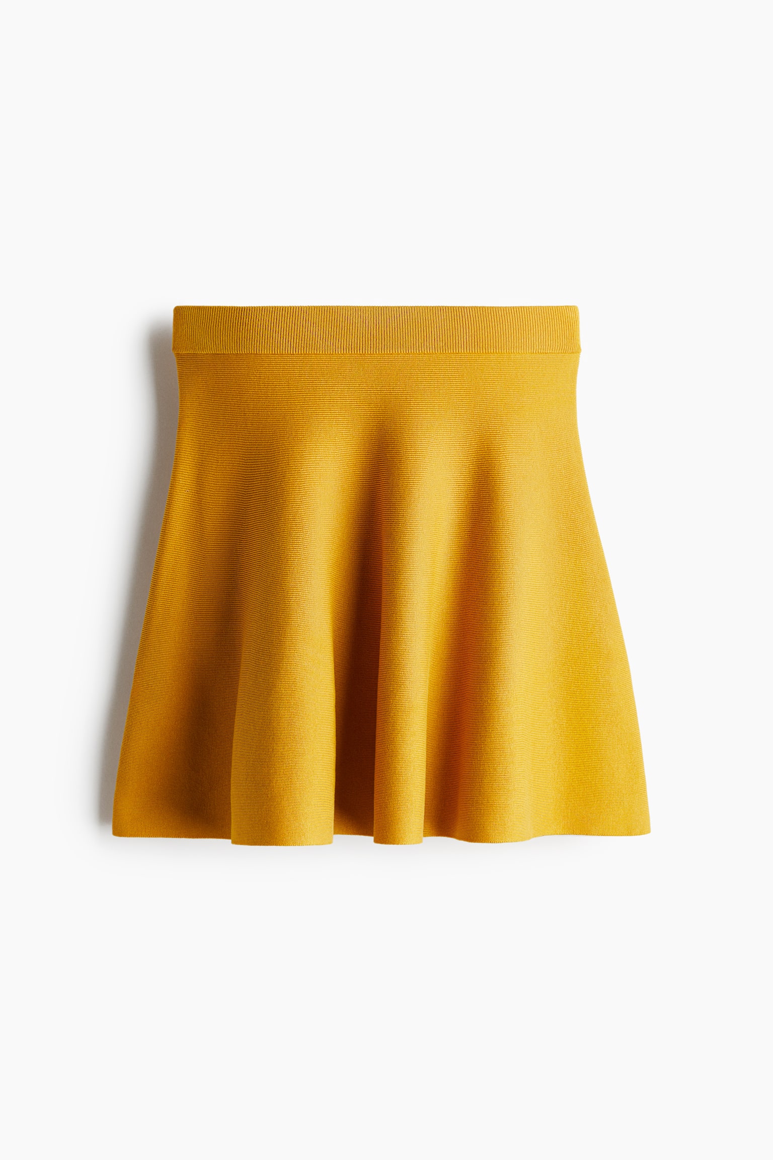 Knitted skater skirt - Yellow - 2