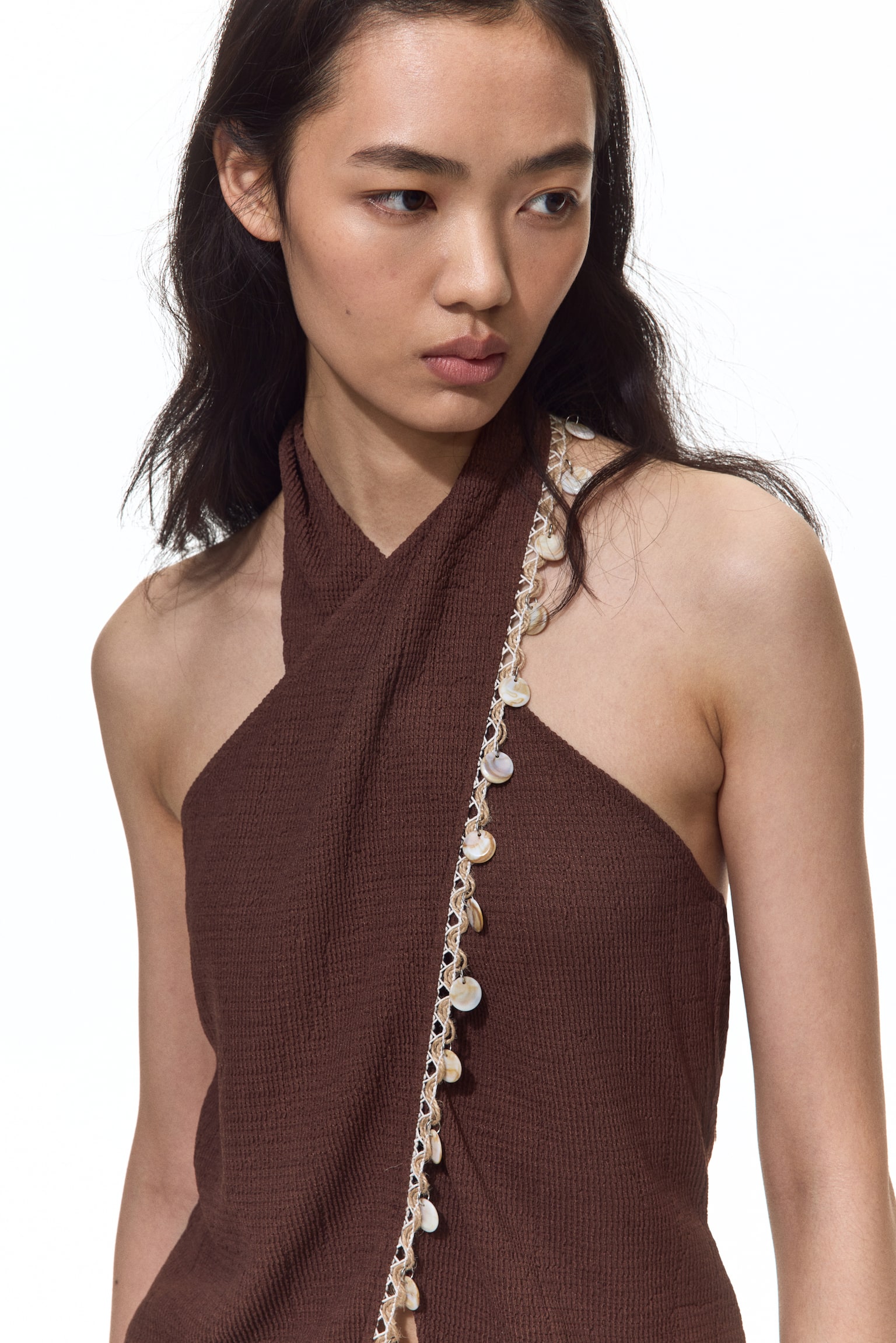 Embellished halterneck top - 5