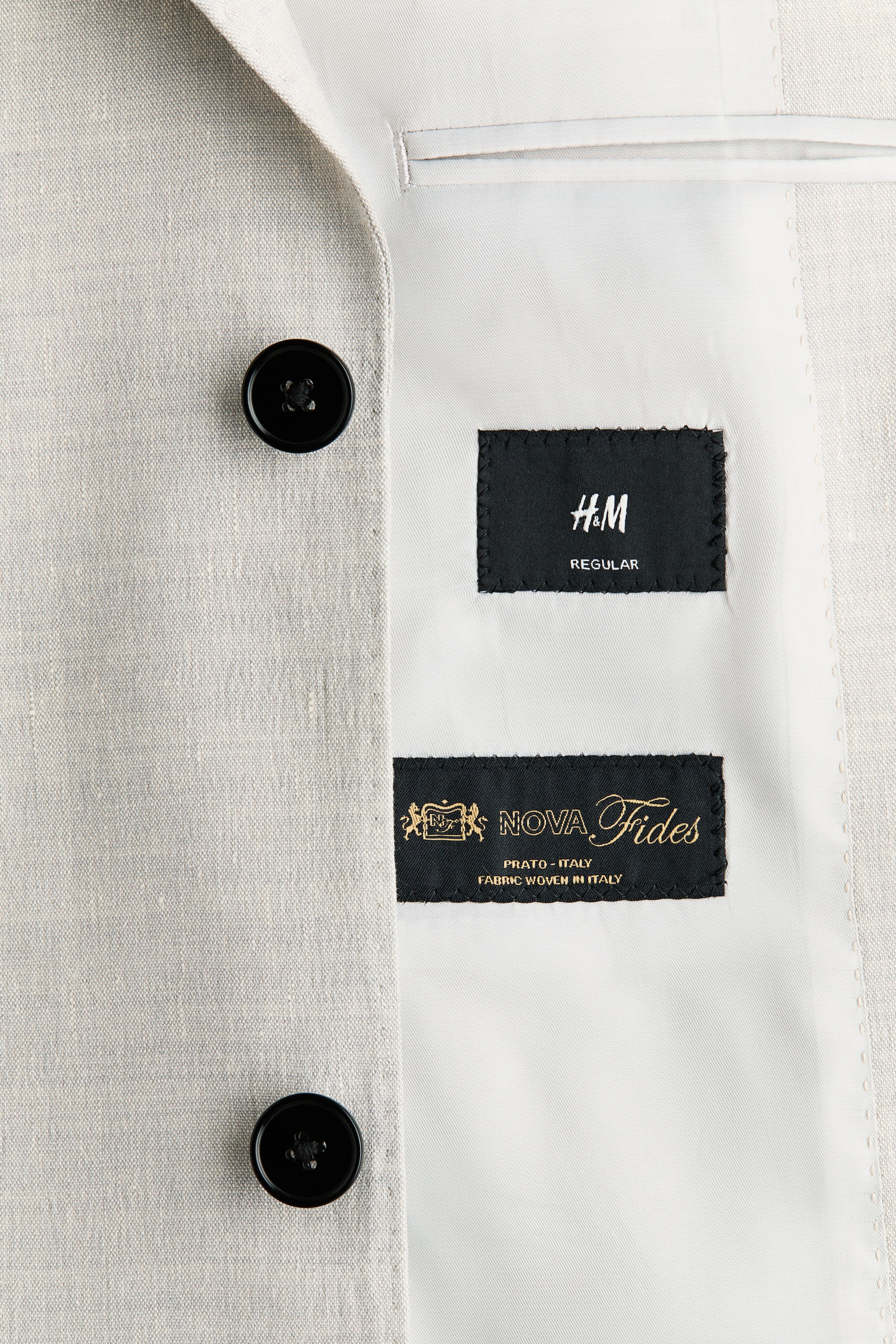 Regular-Fit Linen-Blend Jacket