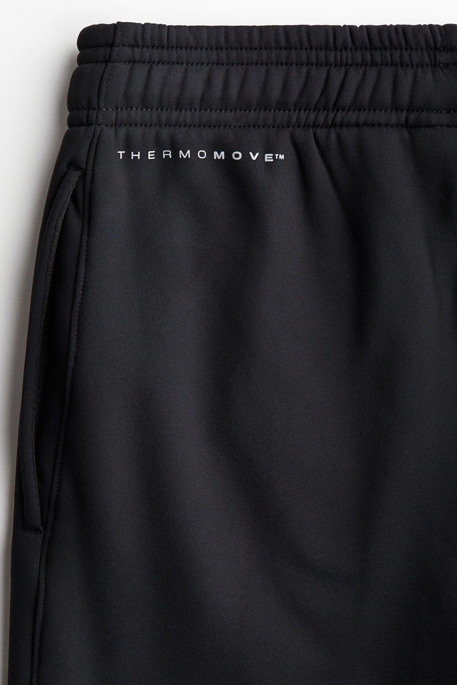 Детские брюки H&M Warm Sports Joggers with ThermoMove™, цвет: Чёрный — фото 2