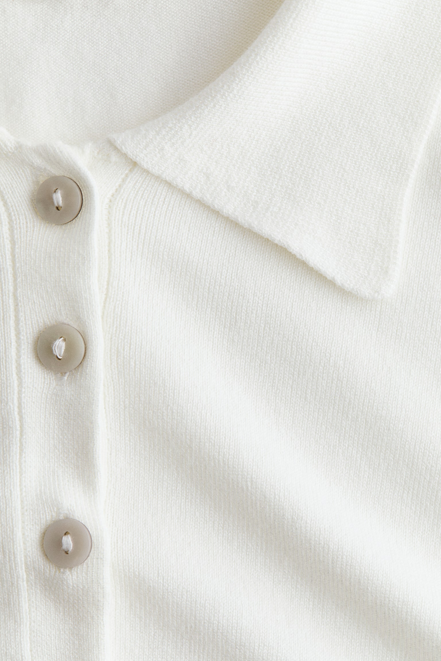 Playera polo de manga larga - Blanco - 5