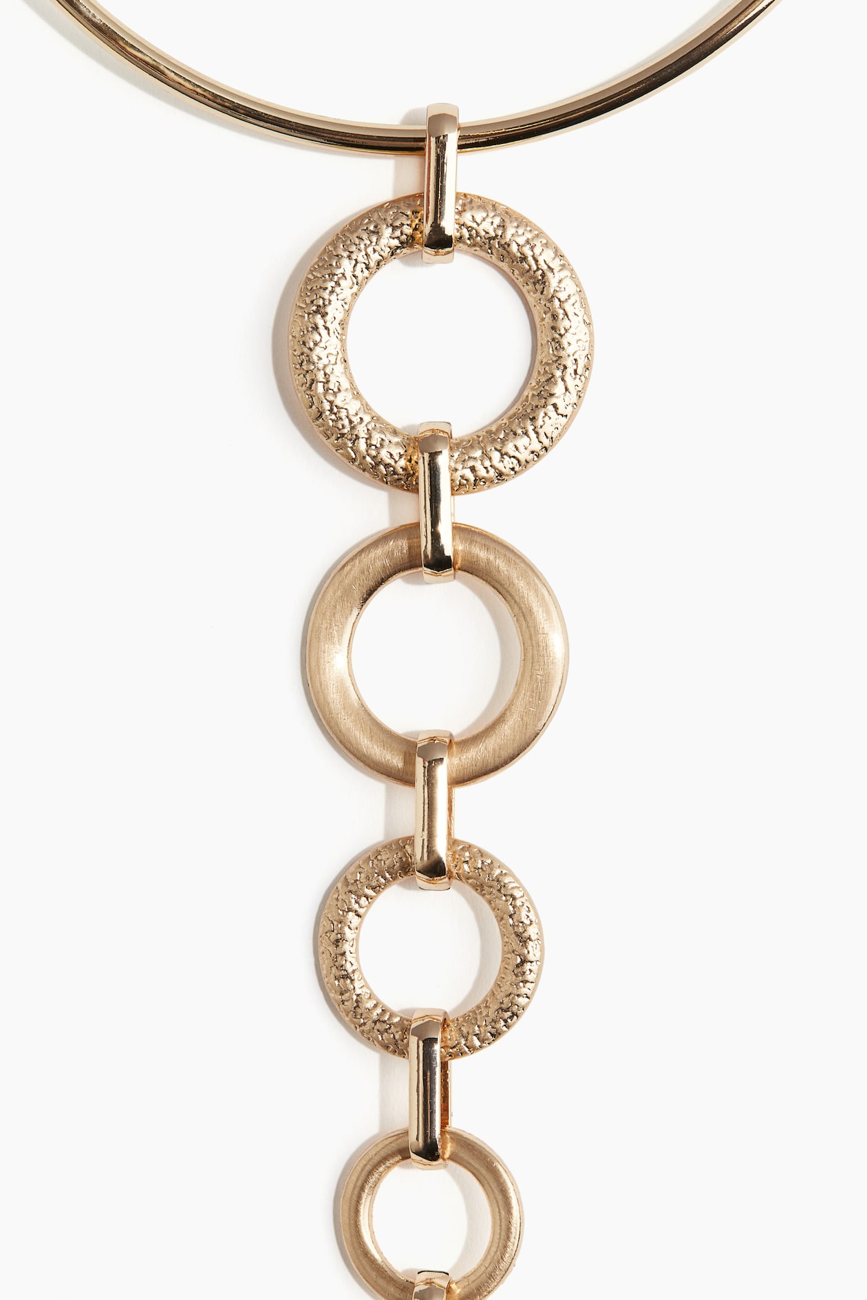 HM CLIC YELLOW ENAMEL GOLD NECKLACE