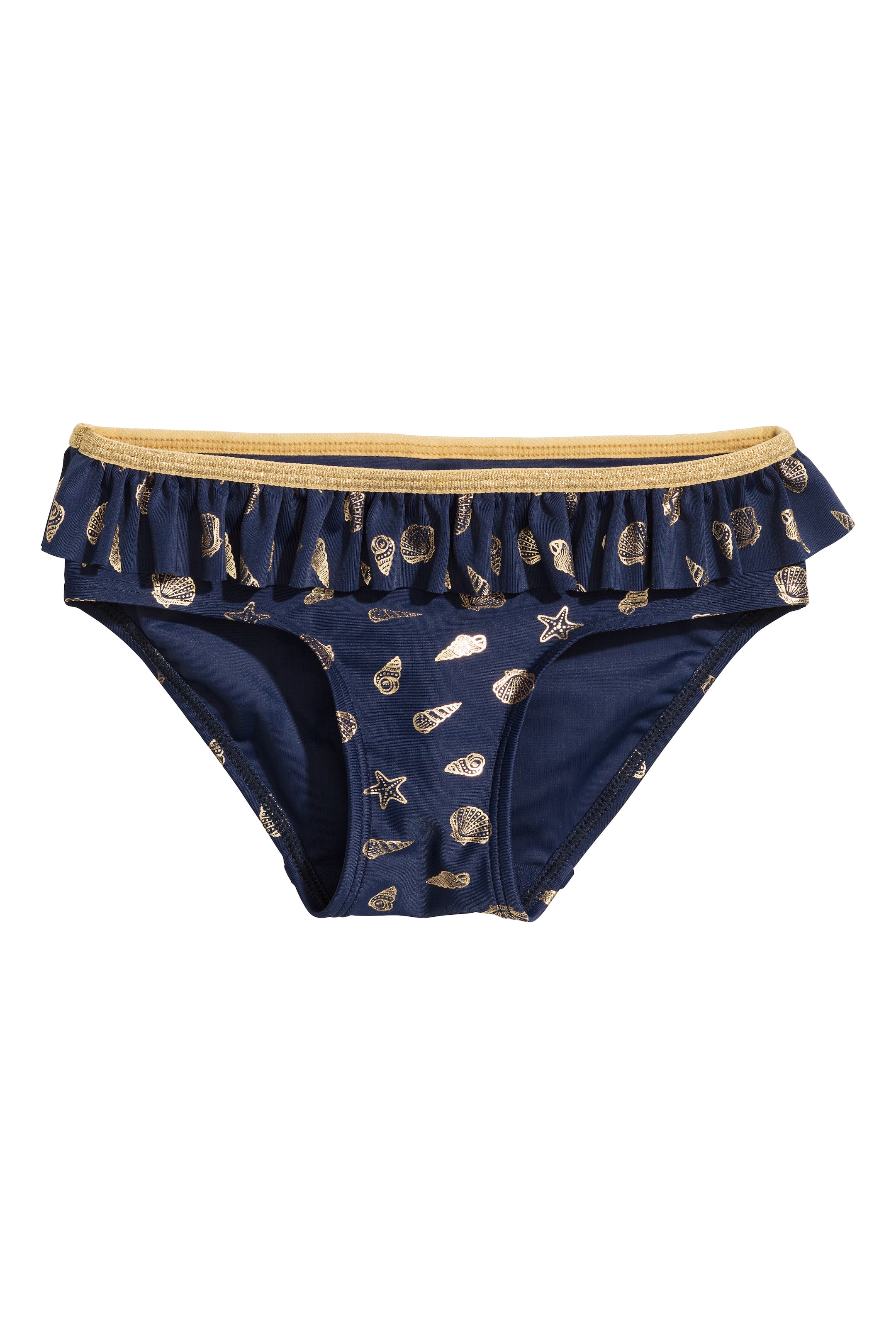 View larger image: Frilled bikini - Dark blue/Patterned - Kids | H&M GB 1