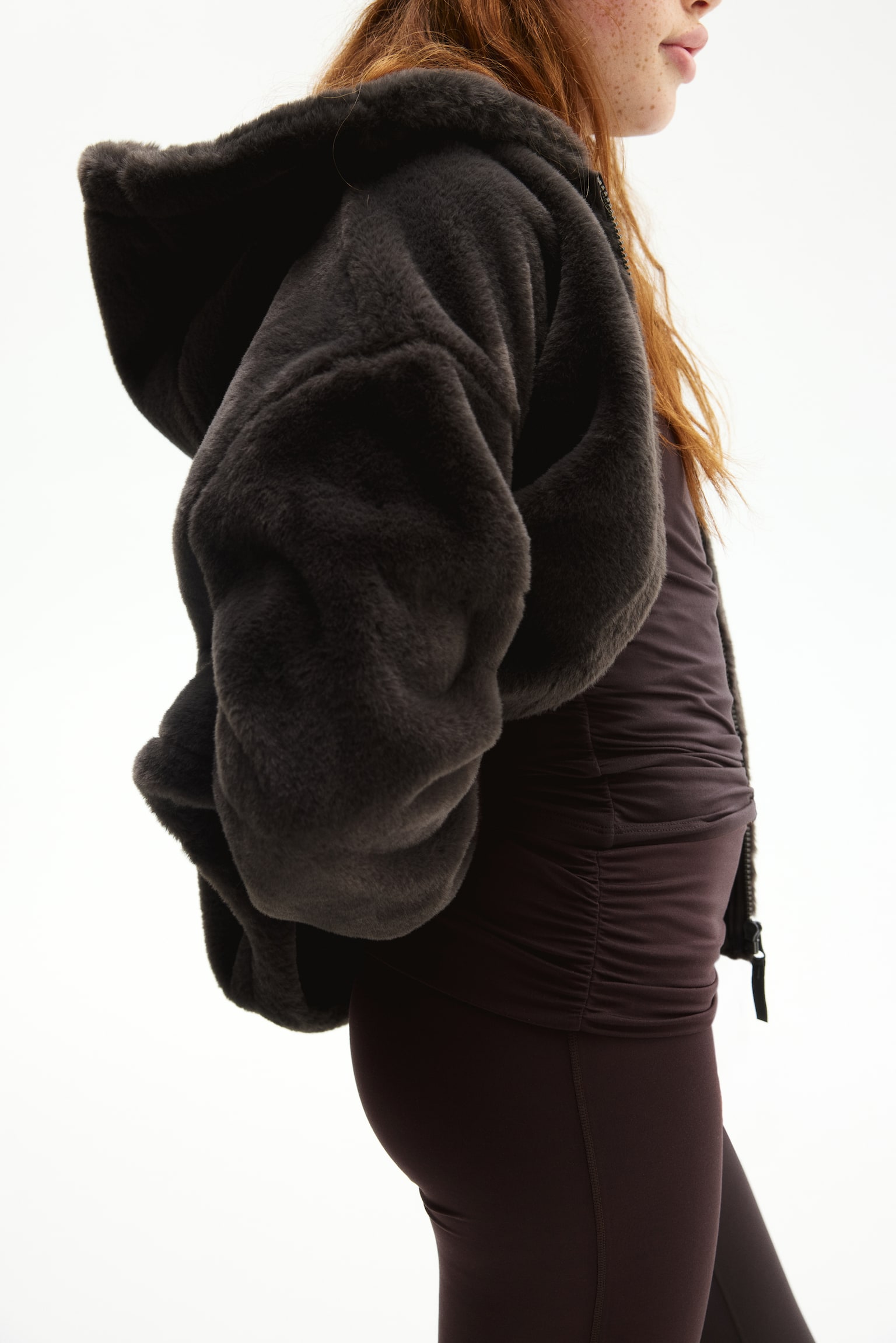 Bővülő sportlegging SoftMove™ - Melegbarna/Fekete/Rózsaszín/Galambkék - 3