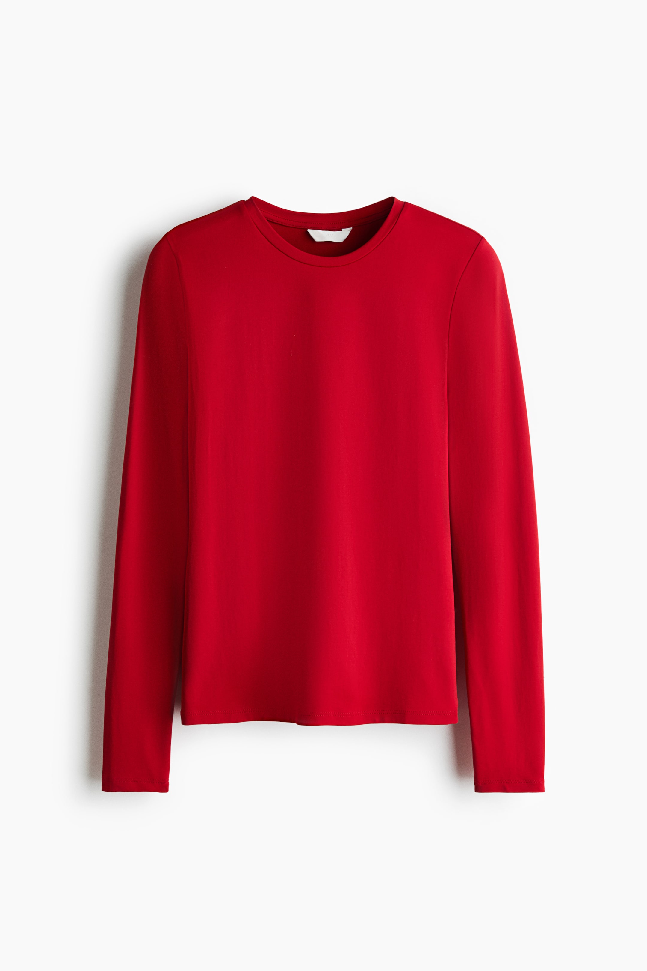 View larger image: Long-sleeved microfibre top - Red - Ladies | H&M 1