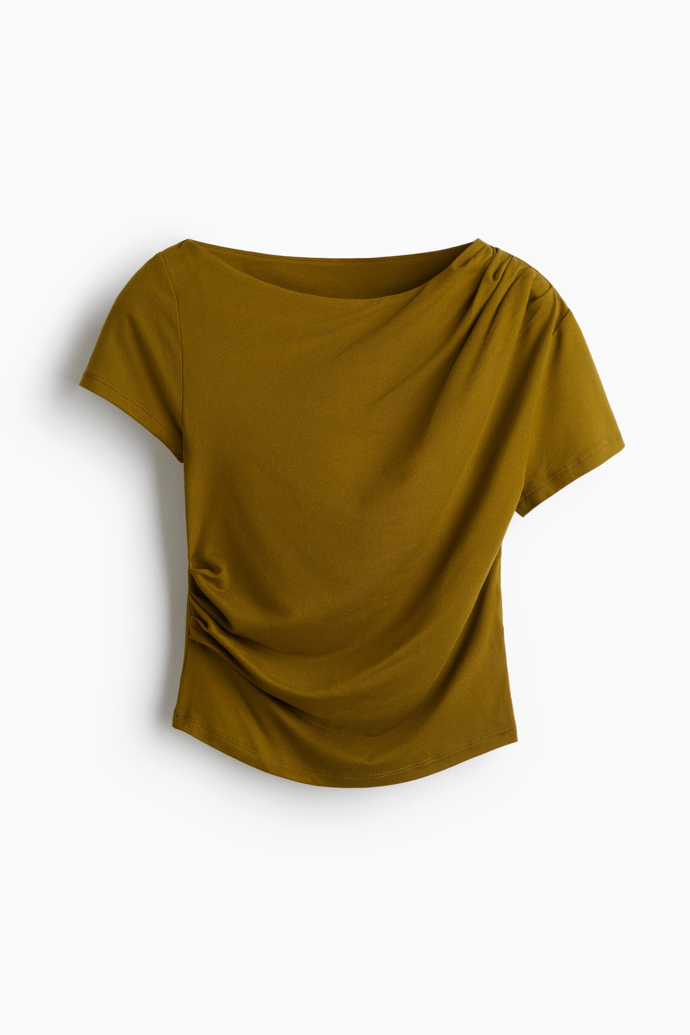 Draped top - Olive green/Black
