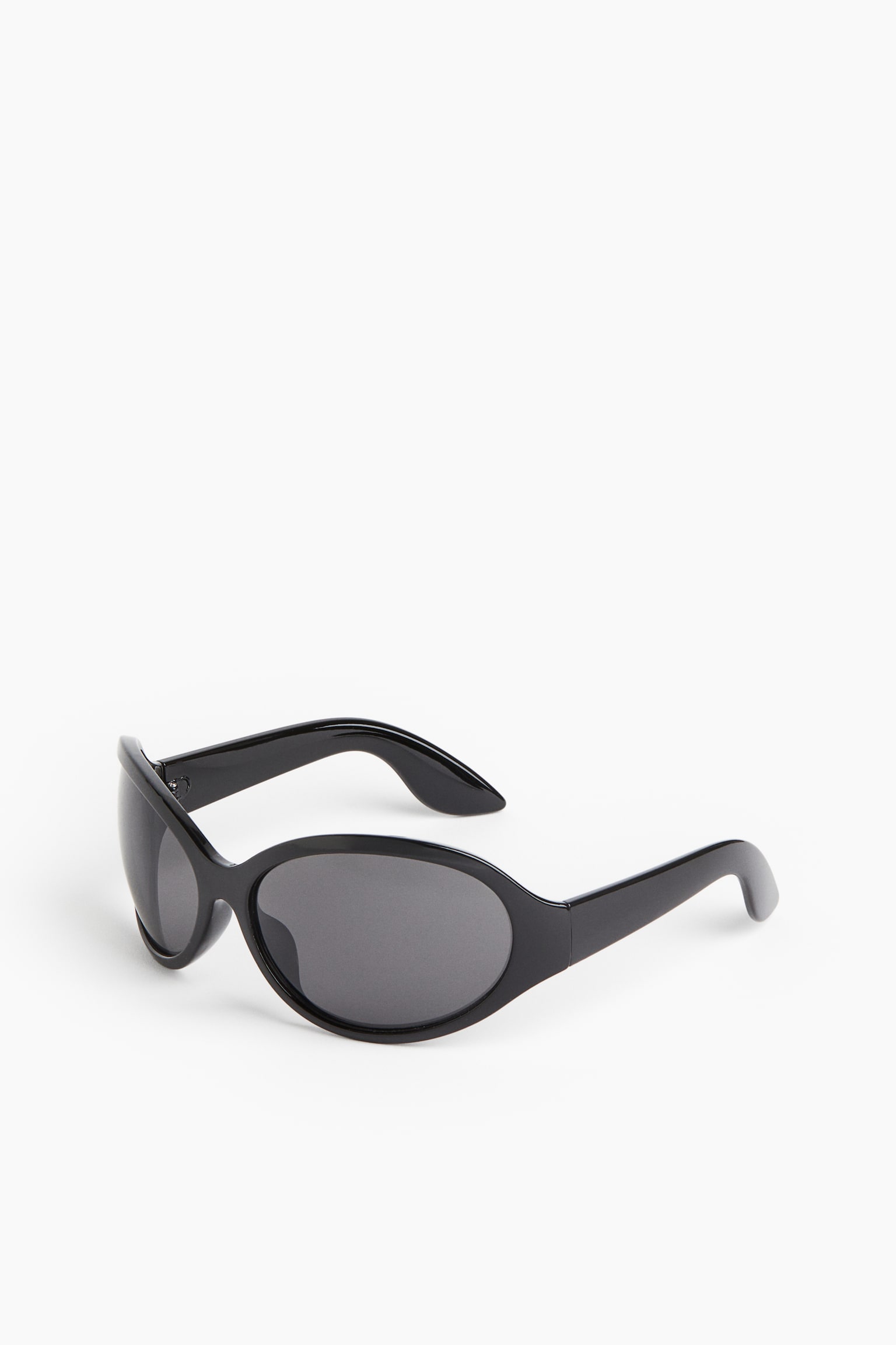 Rounded sunglasses - Black - 1