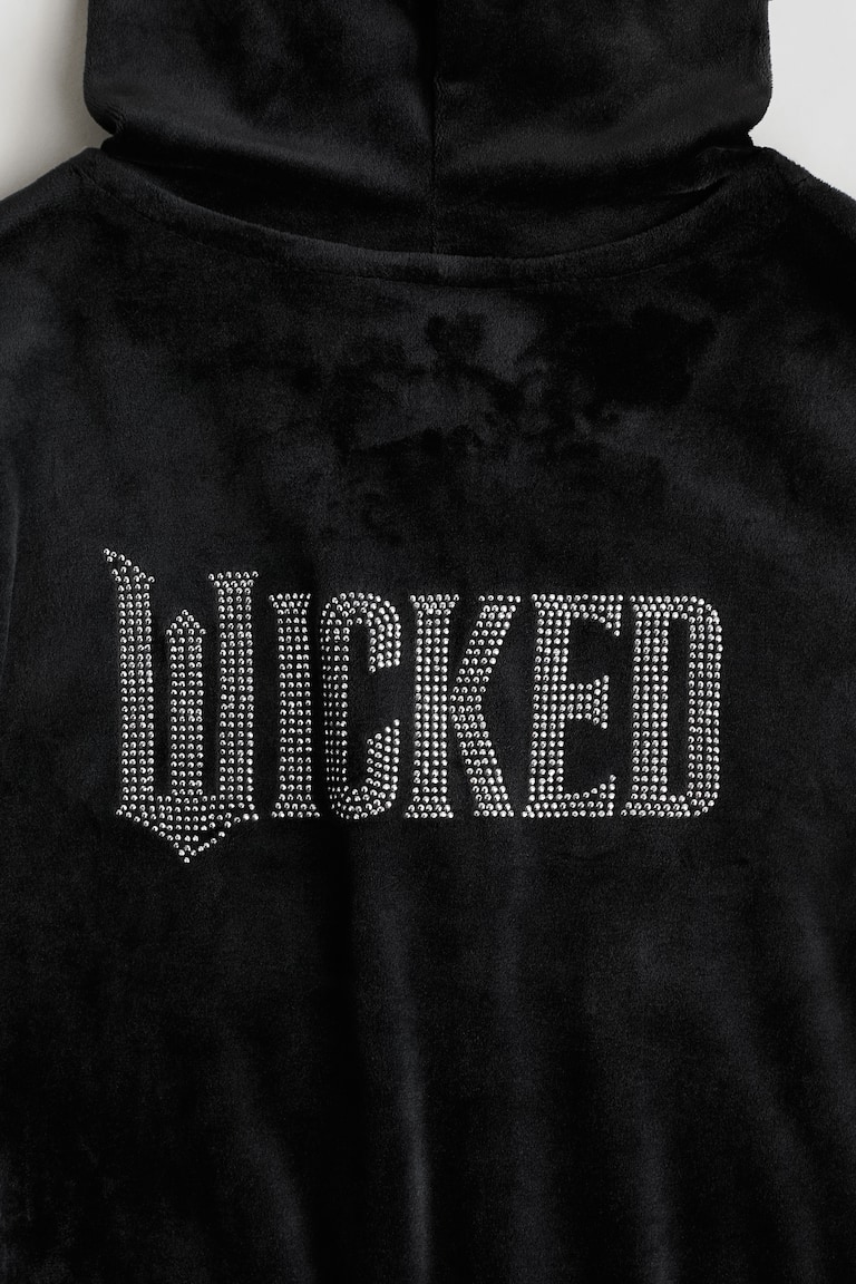 2-piece velour set Black/Wicked Kids H&M GB