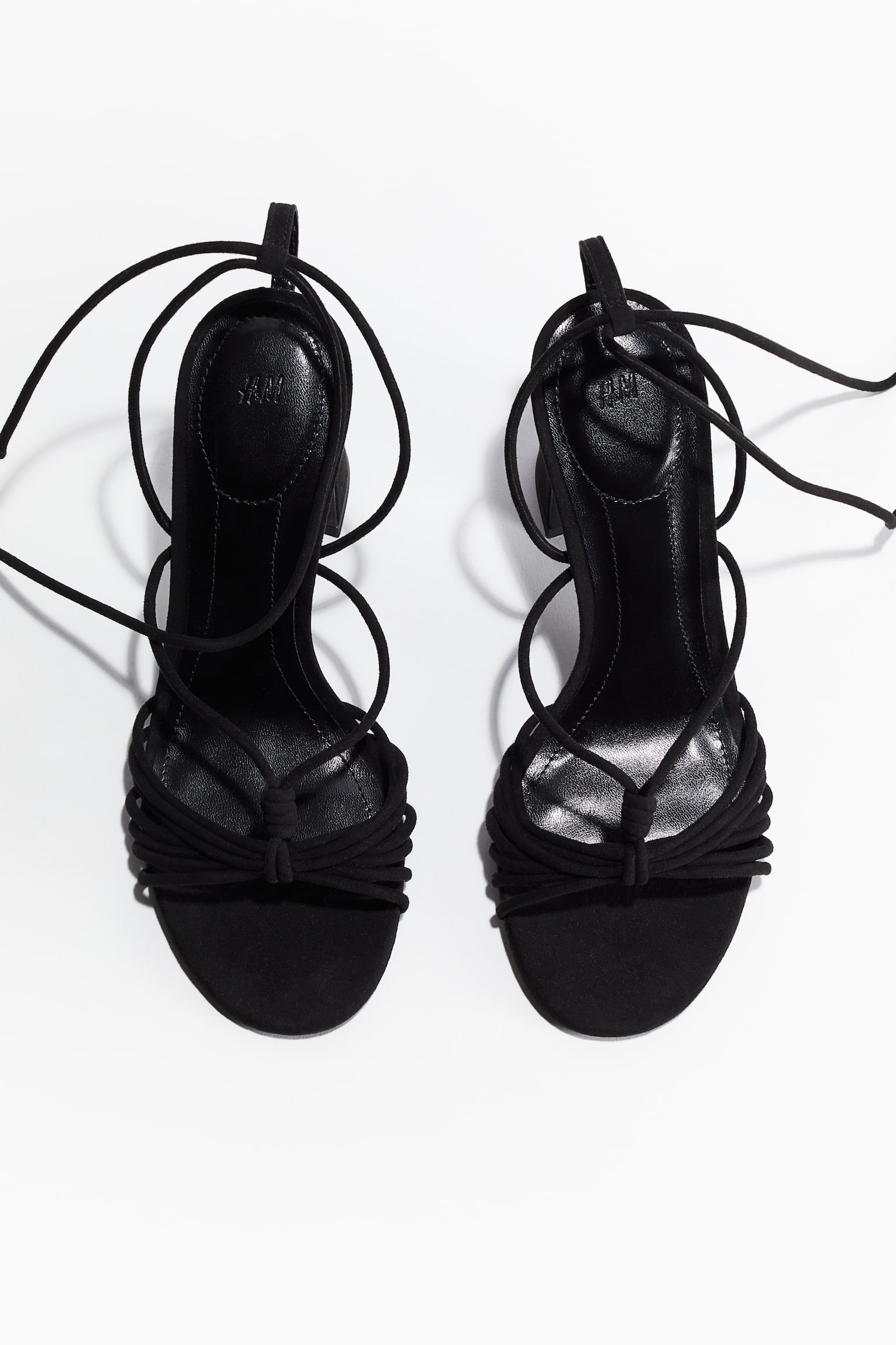 Heeled Strappy Sandals - Black - 3