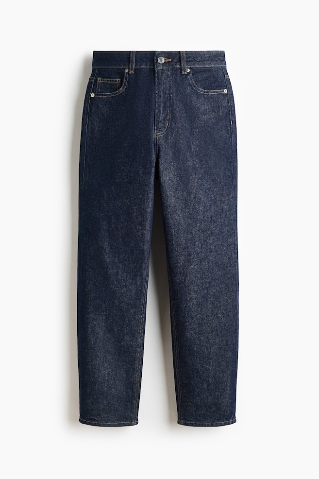 Mom Slim-Fit High-Waist Ankle Jeans - Dark denim blue/Dark dusty brown/Light denim blue/Denim blue/Dark denim blue/Dark denim gray/White/Light denim blue/Light beige/Denim blue/Cream/Denim blue/Denim blue - 1