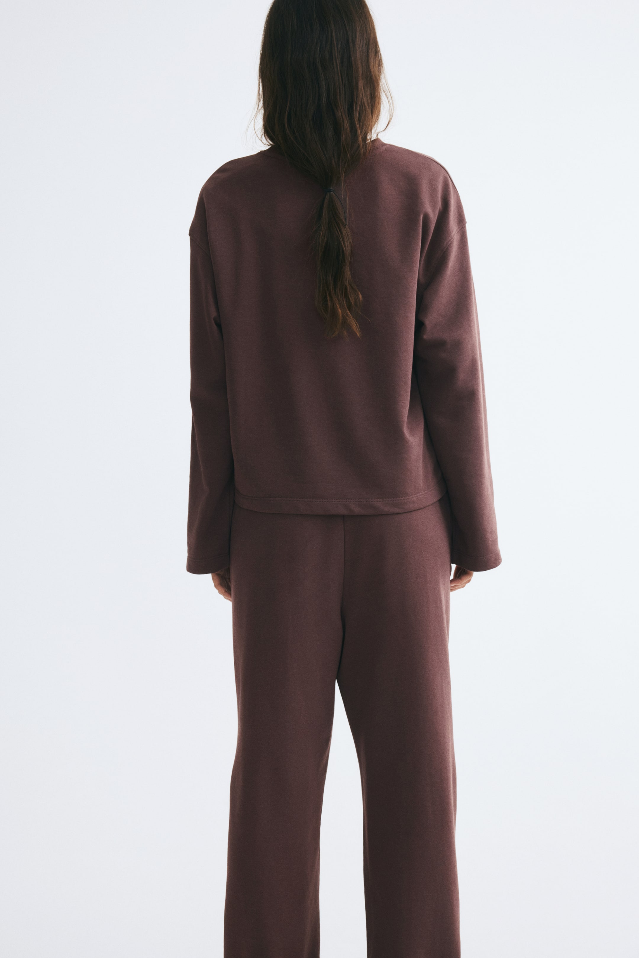 2-Piece Cotton Sweatshirt and Sweatpants Set