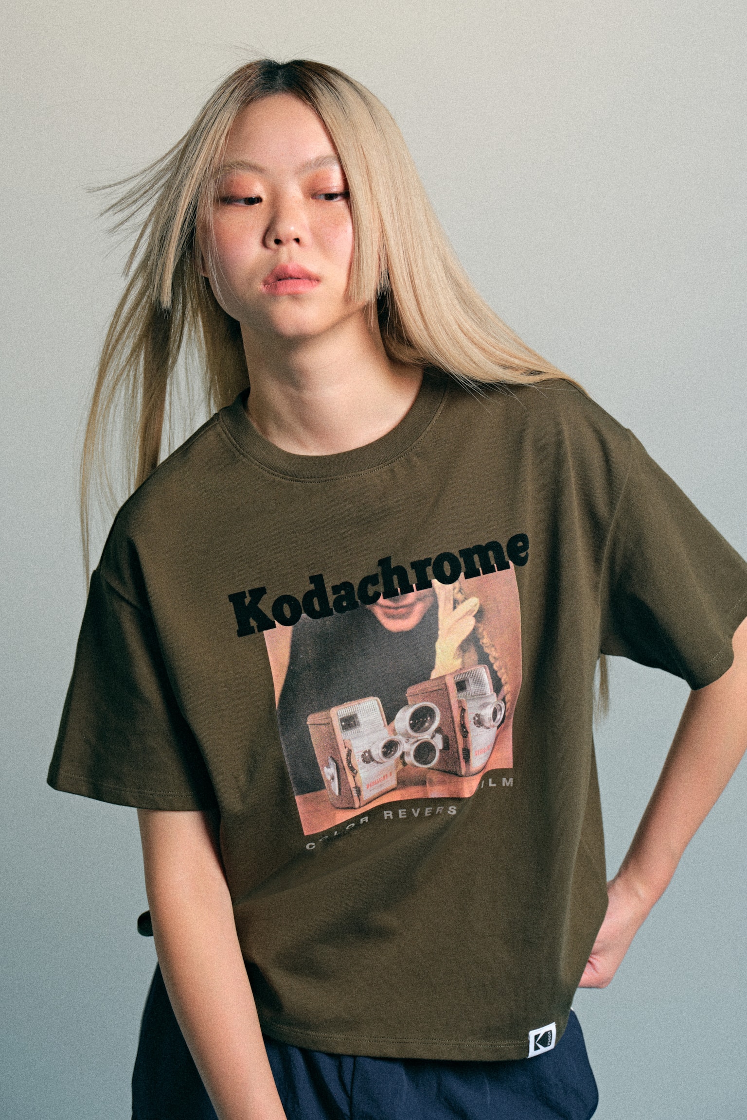 圖案T恤 - 深綠色/Kodak/白色/Kodak/淺藍色/Kodak - 4
