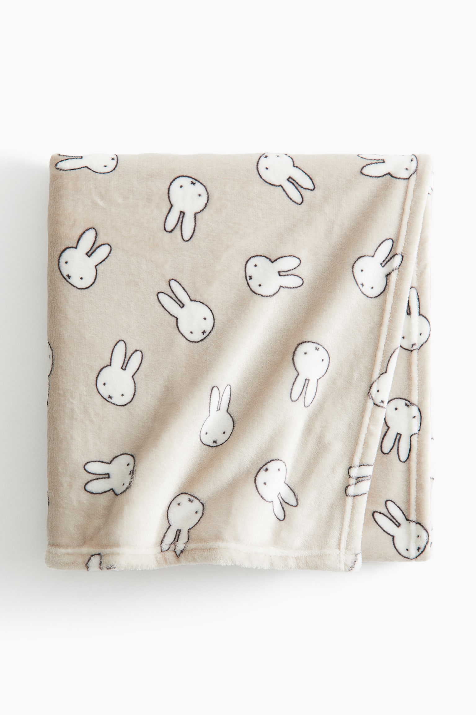 Plaid en tissu polaire à motif - Beige clair/Miffy - 1