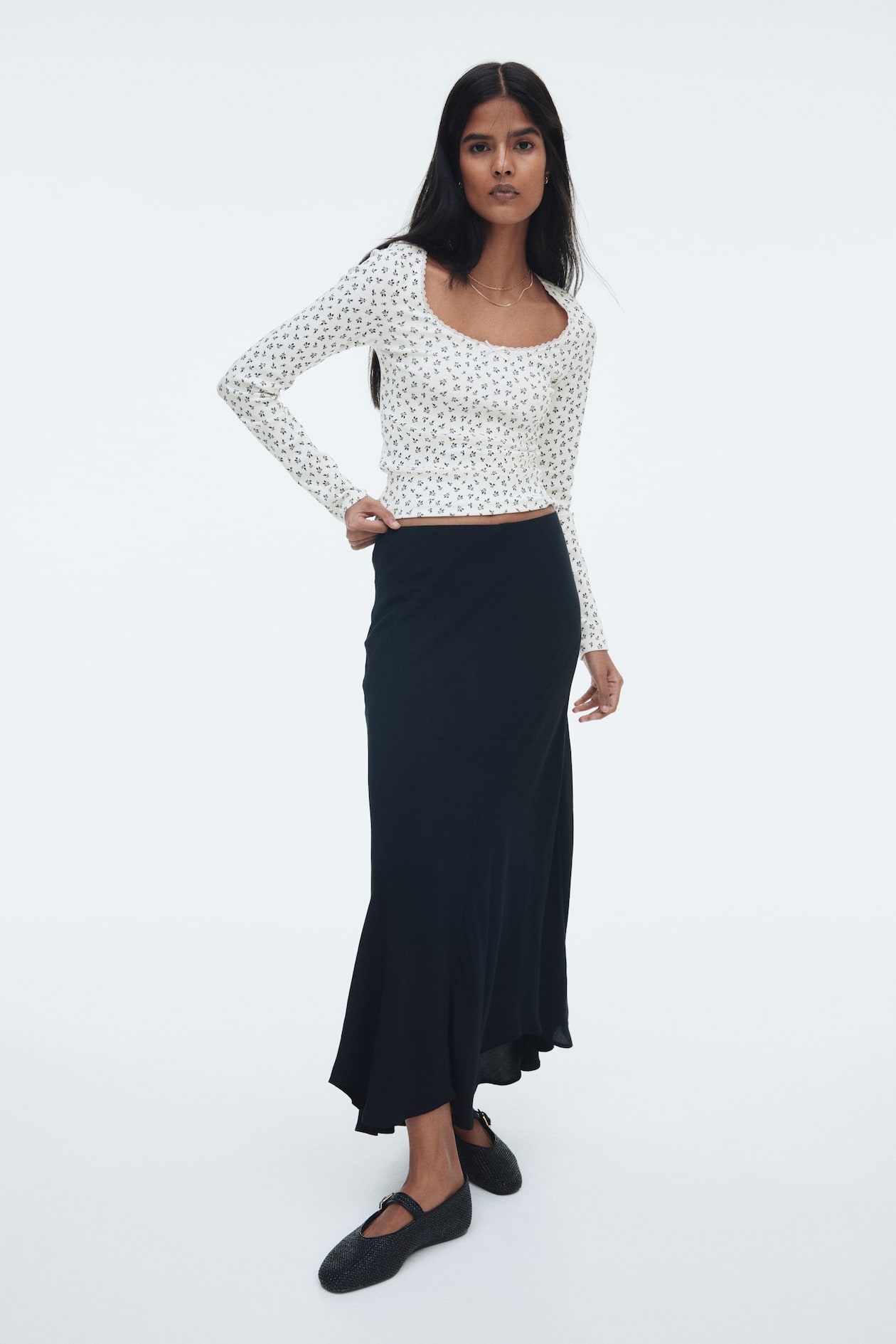 Ribbed Jersey Top - image 3