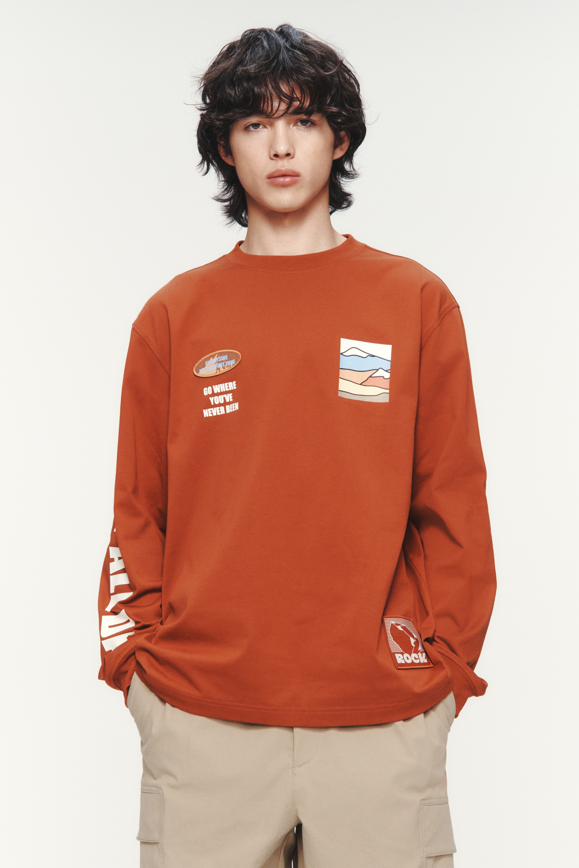 ルーズフィット 長袖トップス - ブラック／Comfort Zone - Men | H&M JP