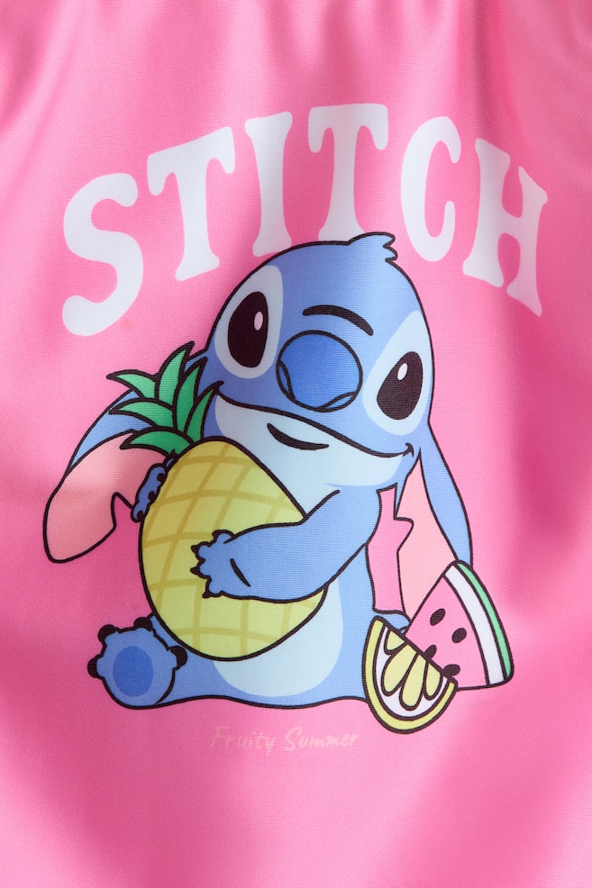 Printed knot-detail swimsuit - Pink/Lilo & Stitch/Light pink/Hello Kitty - 2