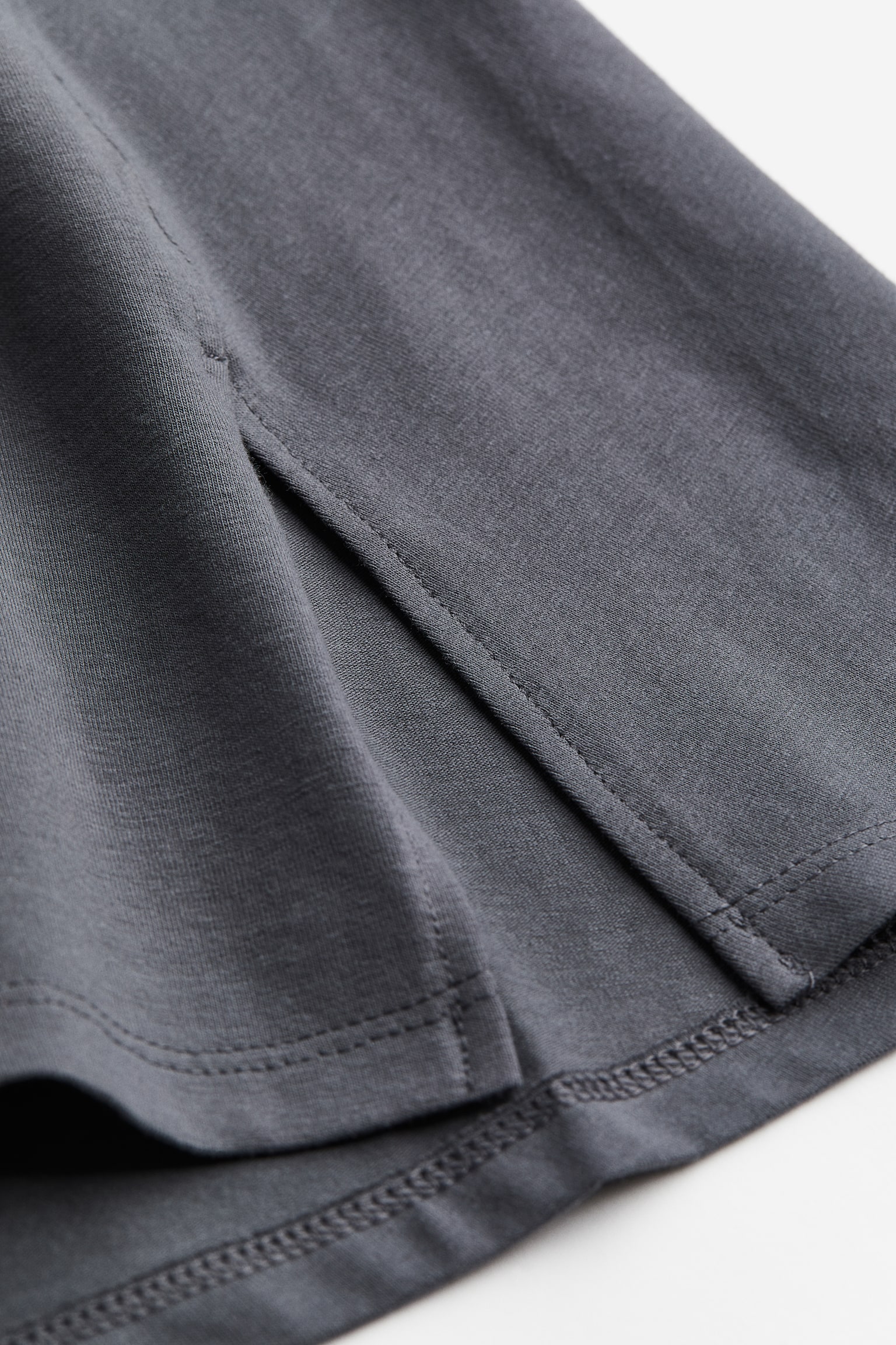 A-line jersey skirt - Dark grey - 2