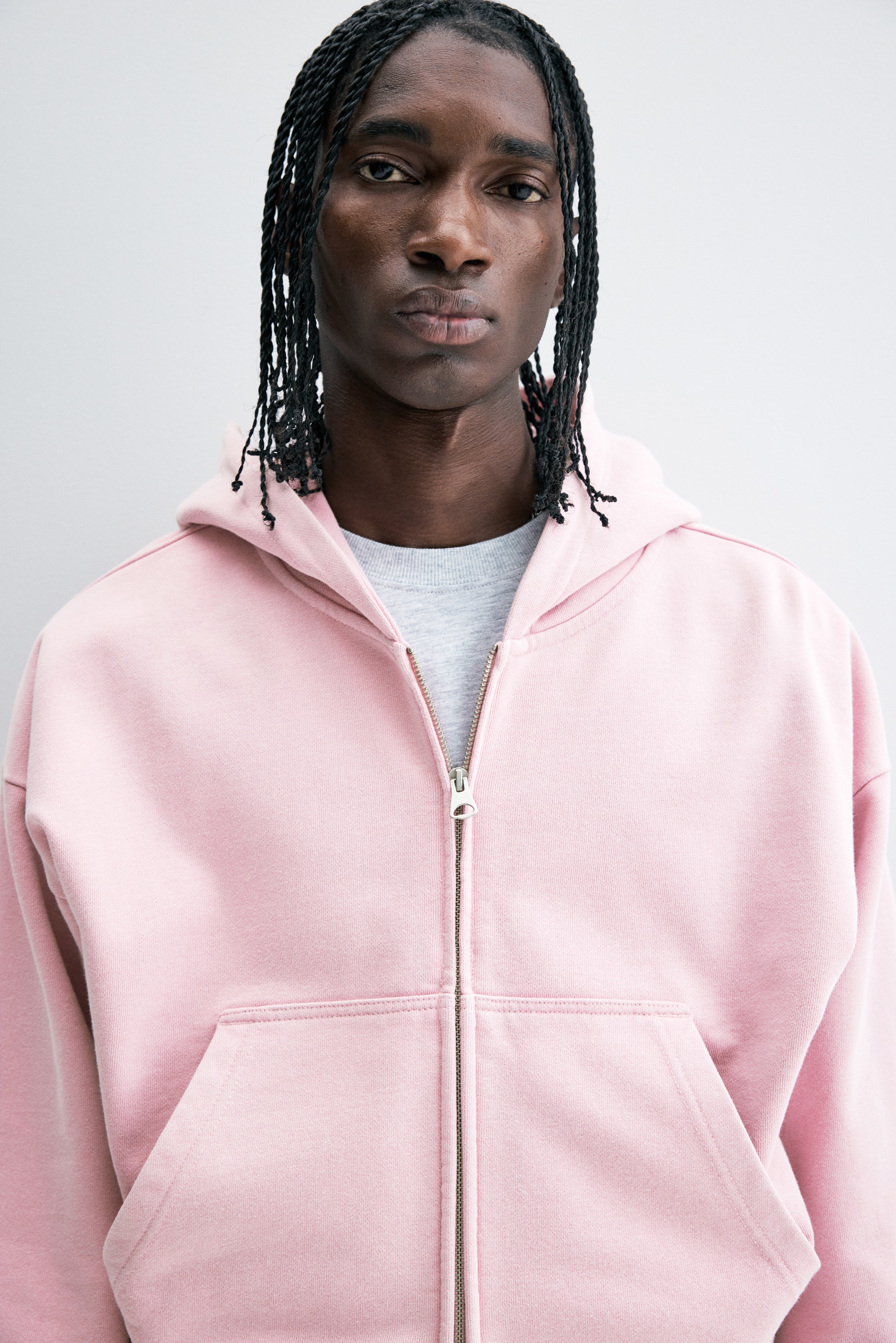 ボリュームパーカー　ピンク Perfect ribs® - パーフェクトリブス】Basic Hoodie / PINK