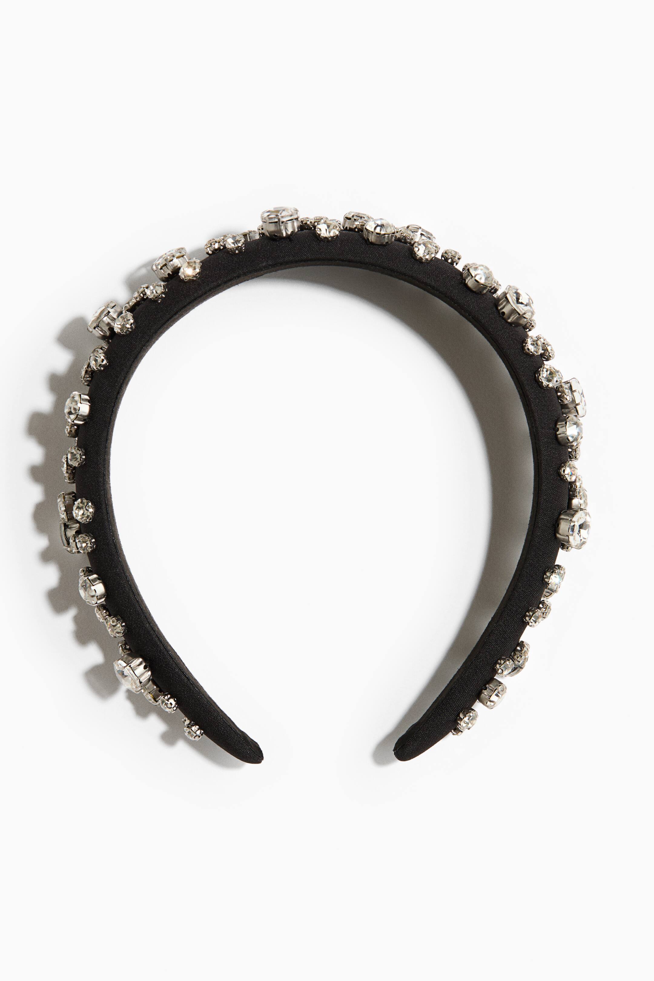 View larger image: Rhinestone-embellished Alice band - Black - Ladies | H&M 1