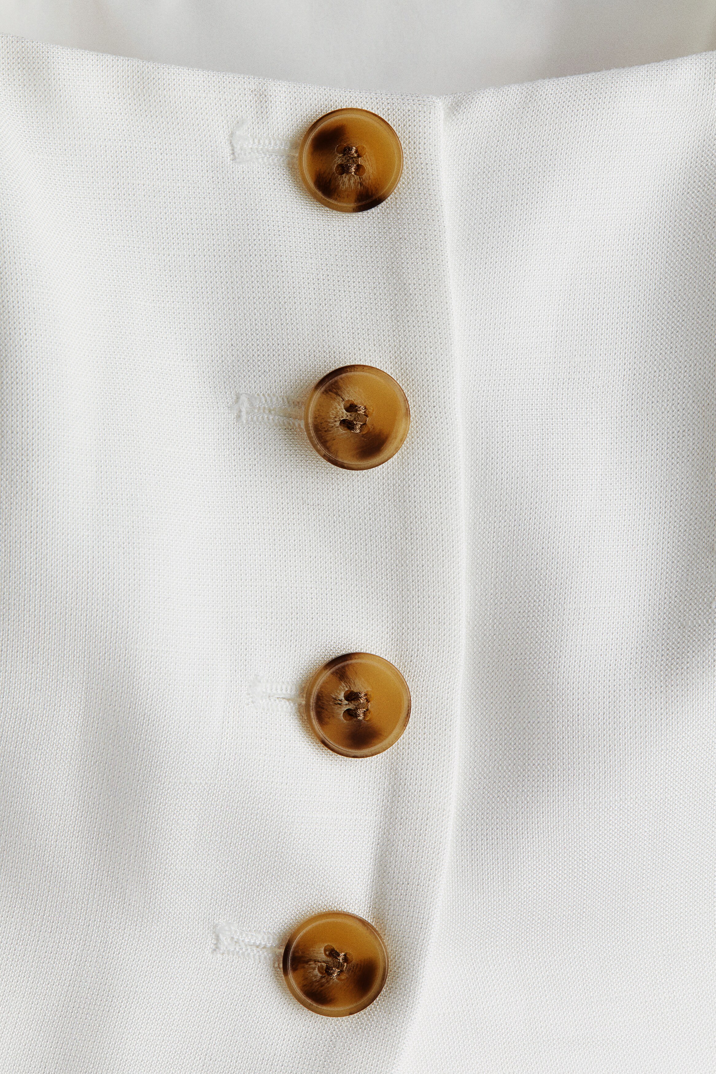 Linen-blend waistcoat