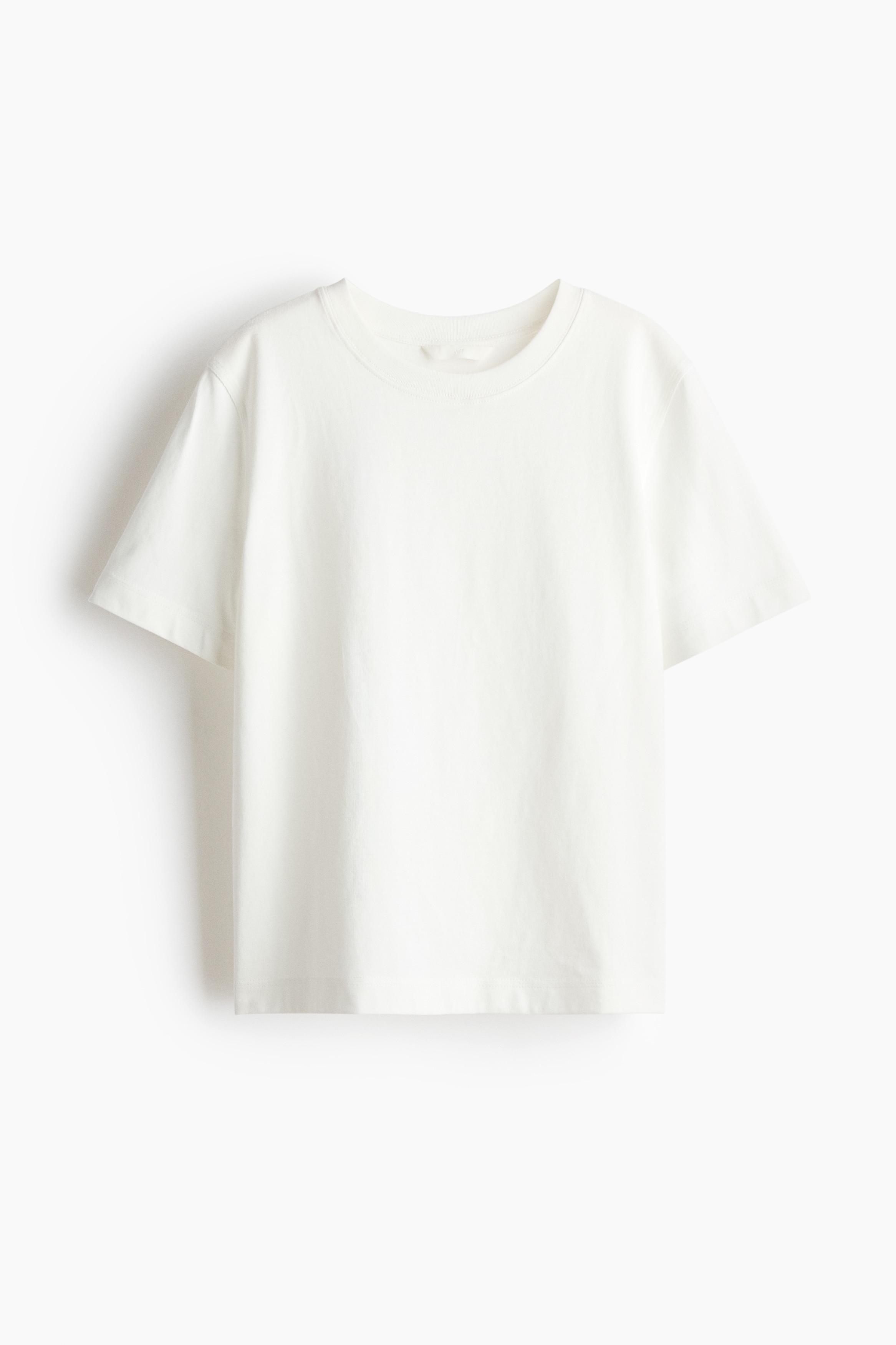 T-shirt en coton - Blanc/Taupe/Bleu ancien clair