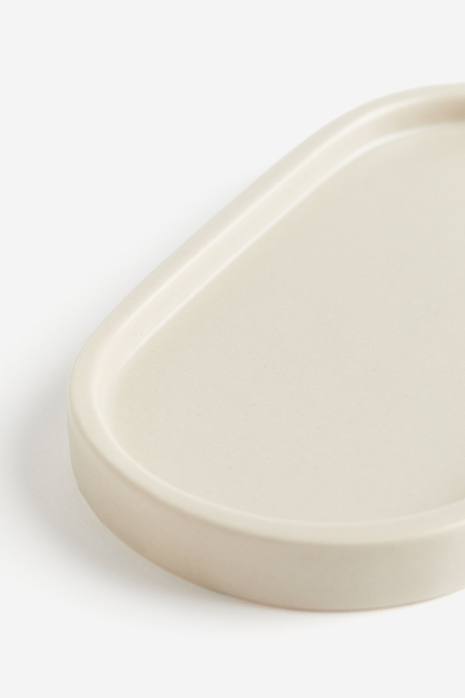 Stoneware tray - Light beige/Black - 3