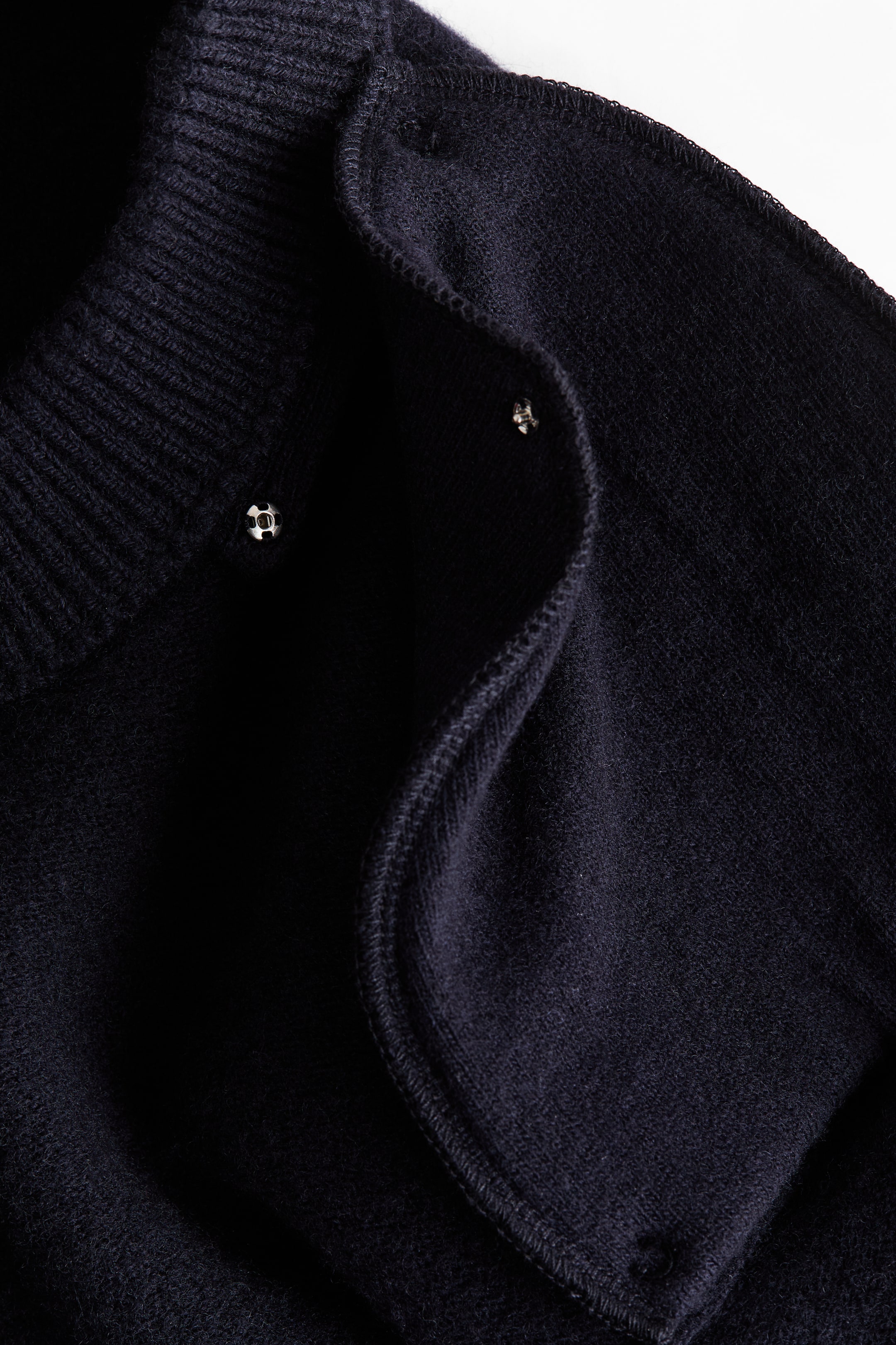Wool-Blend Sweater with Shoulder Pads