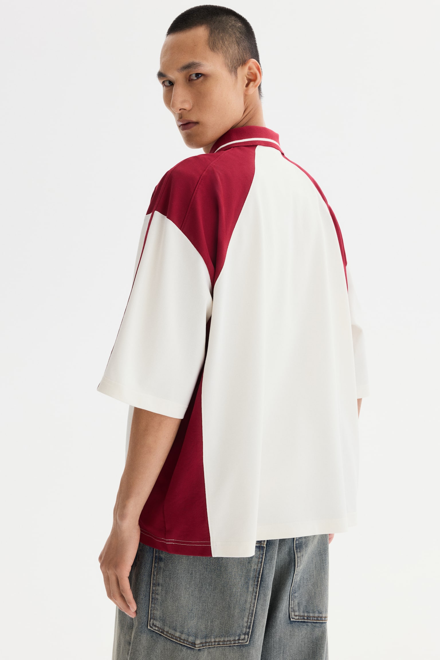 Oversized Fit Polo shirt - Crema/Heartbreaker Season/Rojo/Heartbreaker Season - 4